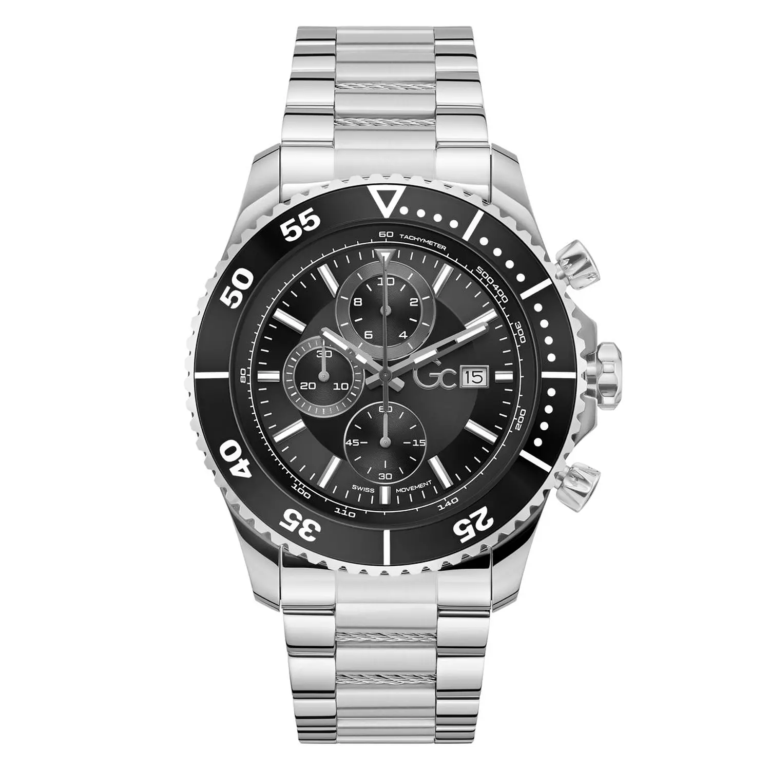 Gc SpeedRacer Chrono Metal Men Watch Silver Stainless Steel Bracelet image
