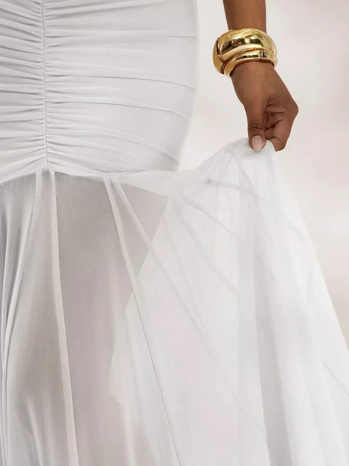OFF Shoulder fitted fishtail Dress 3