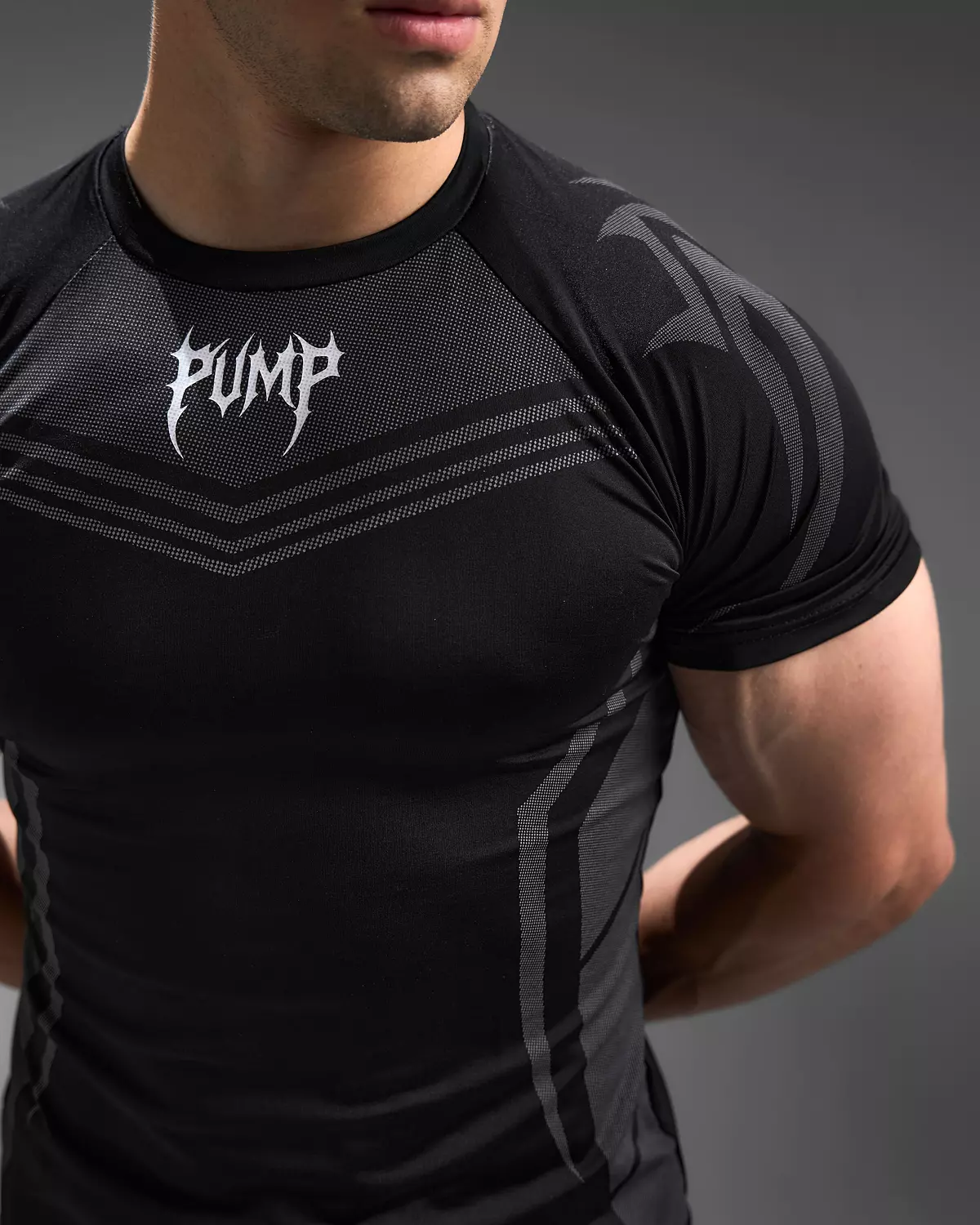 WARRIOR COMPRESSION TEES - black hover image