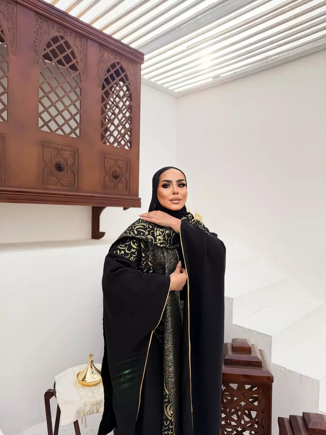 The Qasida Kaftan In Black 5