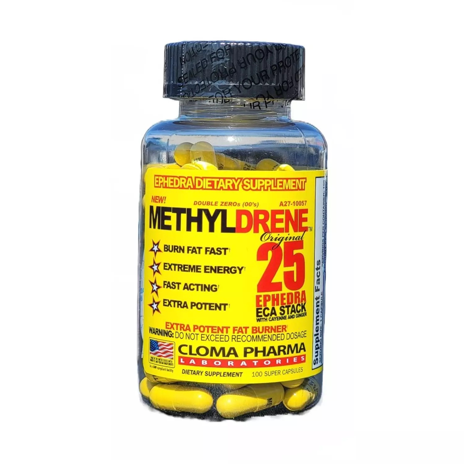 Cloma Pharma Methyldrene – High-Performance Thermogenic Supplement (100 Capsules) image