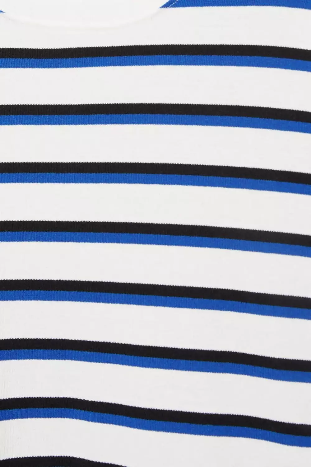 PULL&BEAR STRIPED SHORT SLEEVE T-SHIRT - BLUE 4