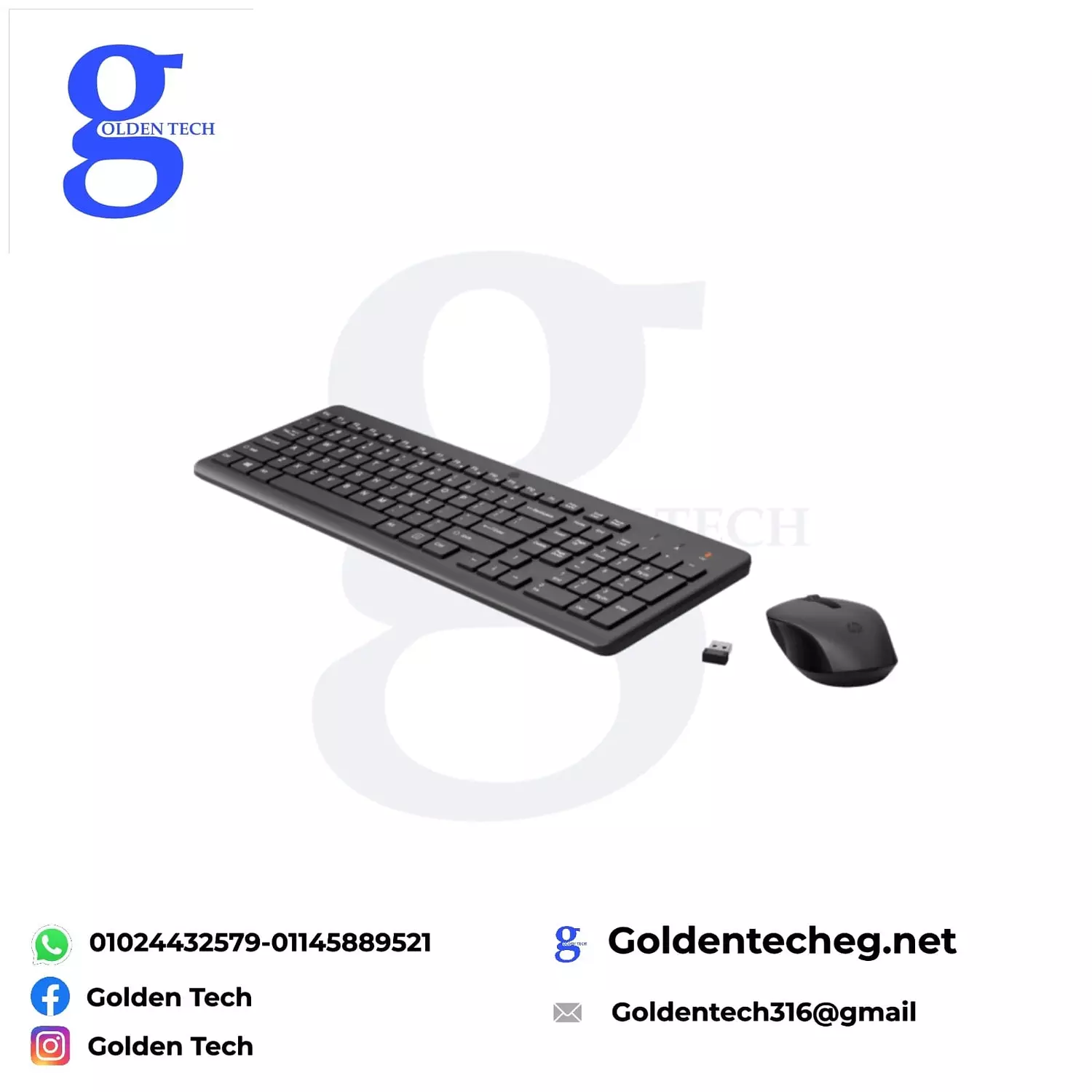 مجموعة لوحة المفاتيح والماوس اللاسلكية HP 330 - أسود hover image
