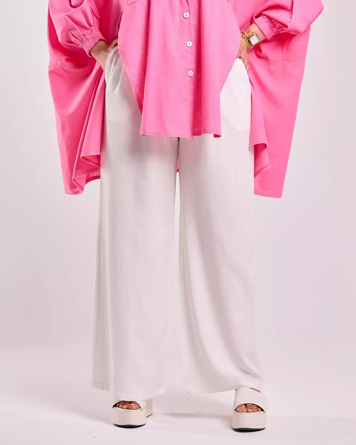 Slap Pants in White image