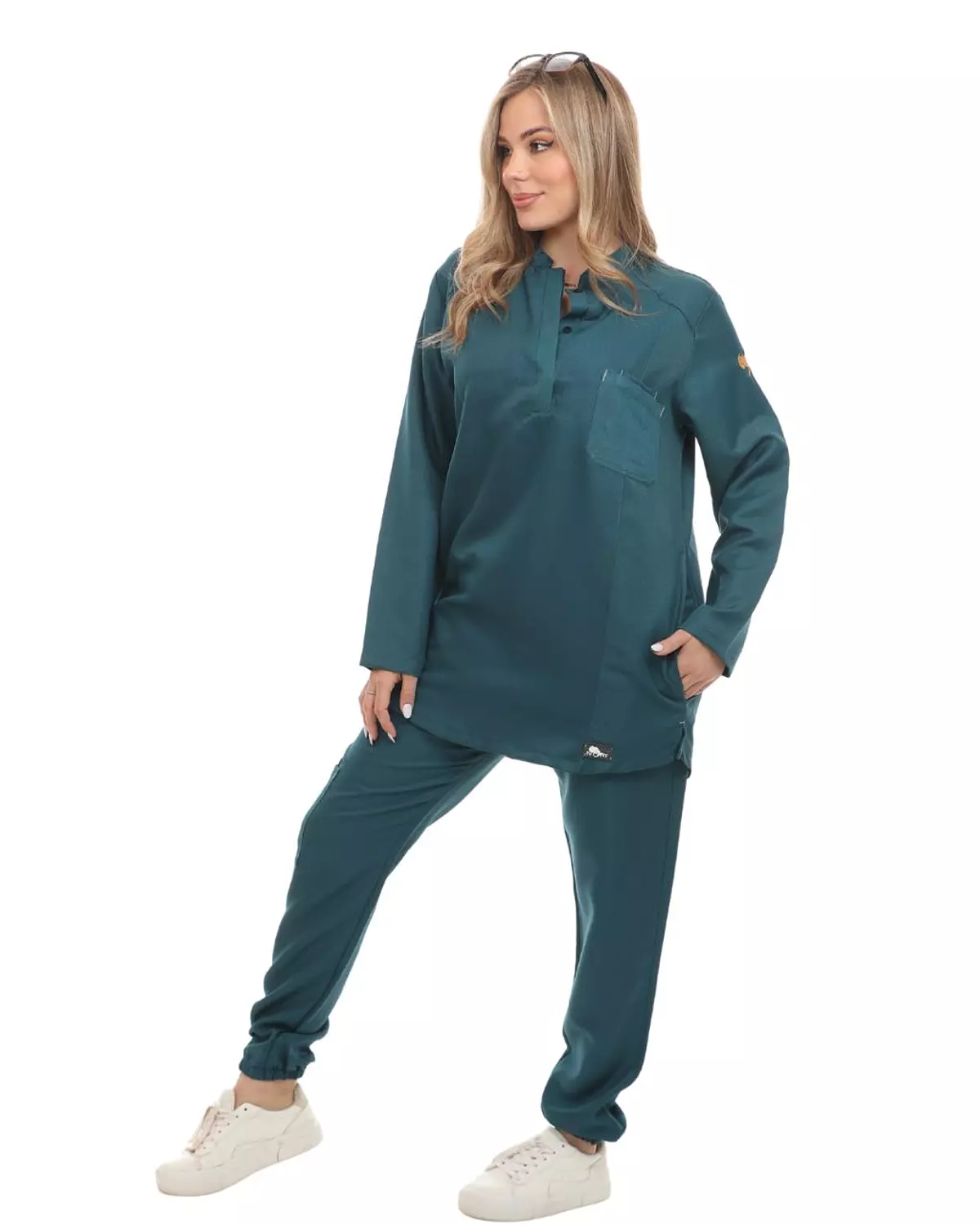 Ganzaari Female Half Collar Scrub (Full Sleeves) 2