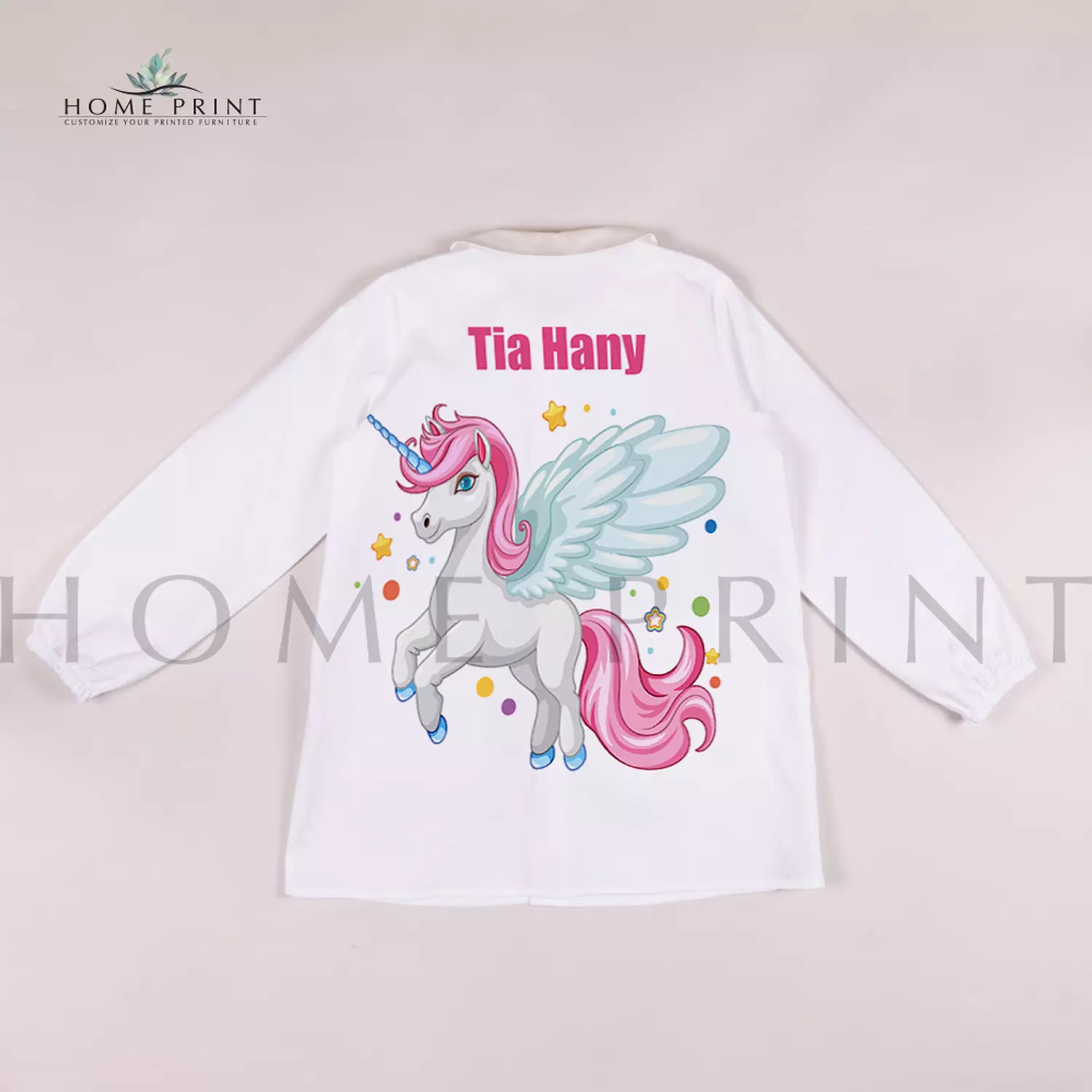Waterproof kids apron - Unicorn Shape 