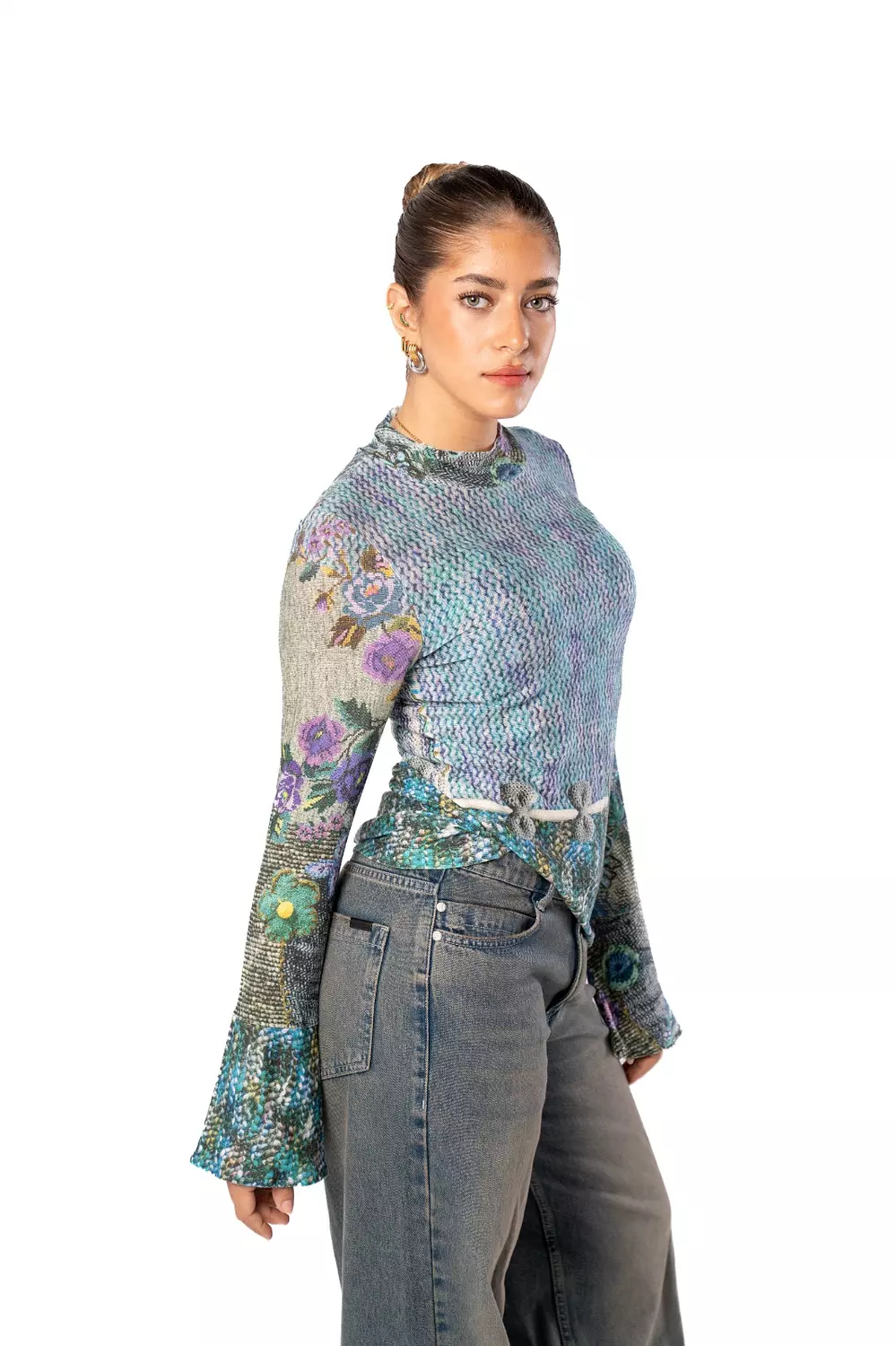 Echo Top Printed Long Sleeves hover image