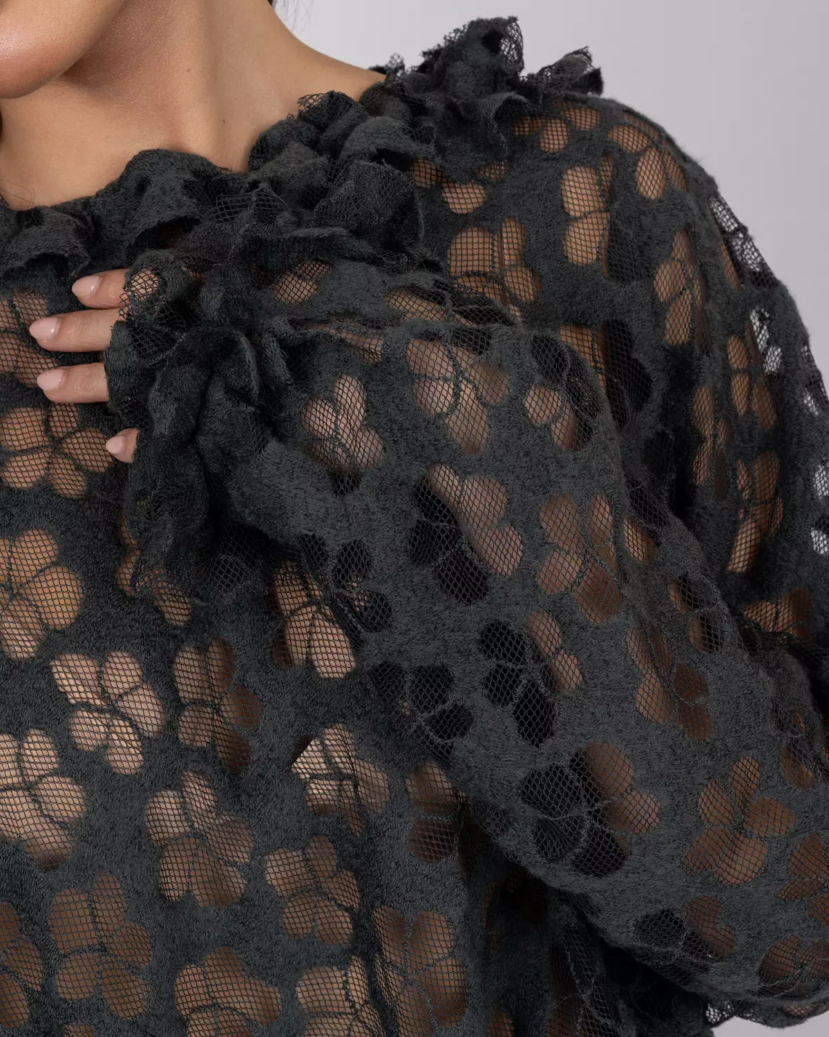 Oversized Top & Loose-Fit Shorts Set - Dark Petroleum Green Tricot 9