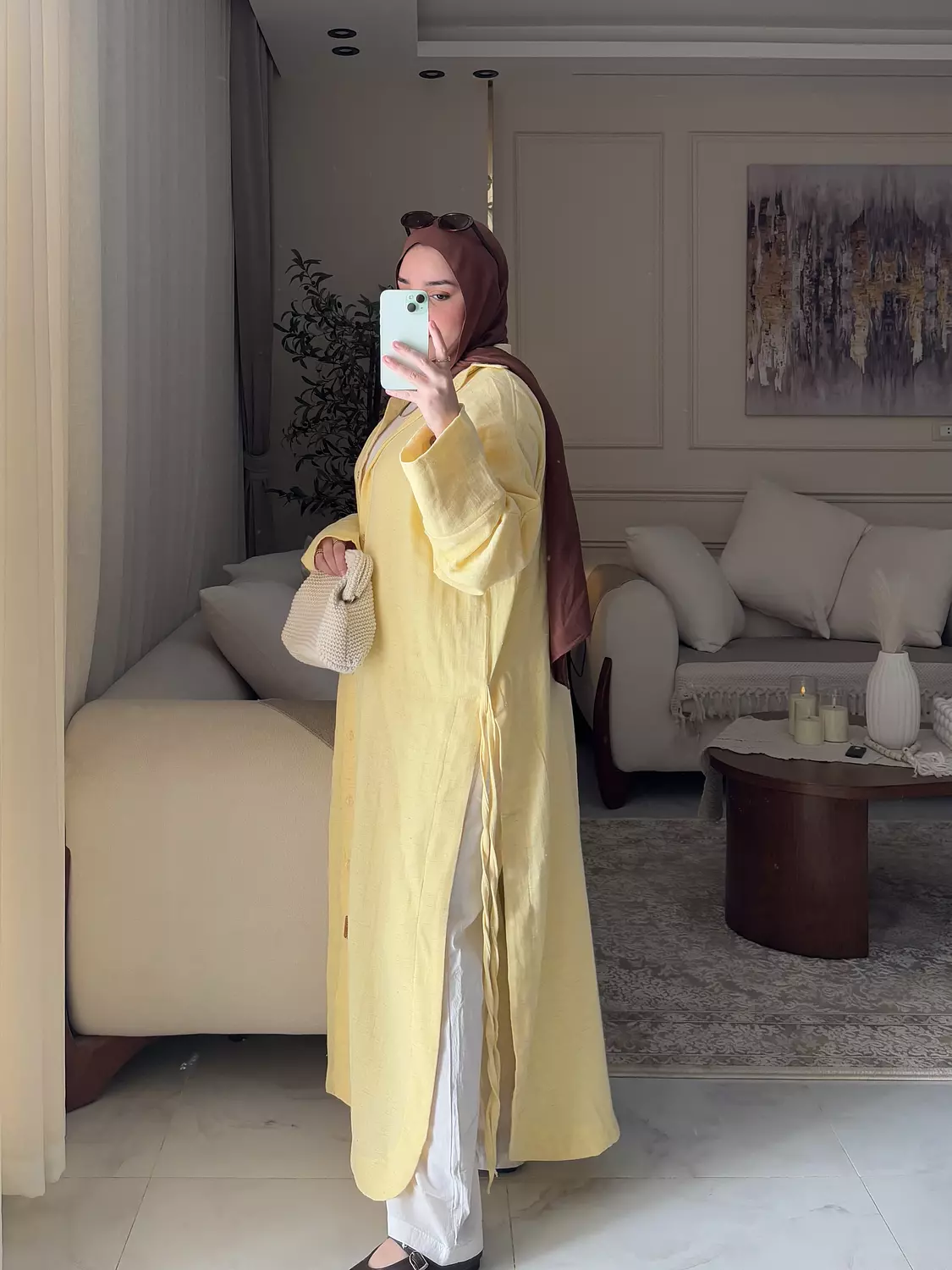 Lina Shirt Dress in yellow 3