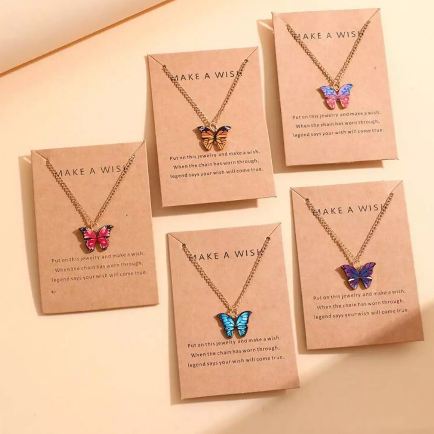 1 Pc Butterfly Necklace B 2