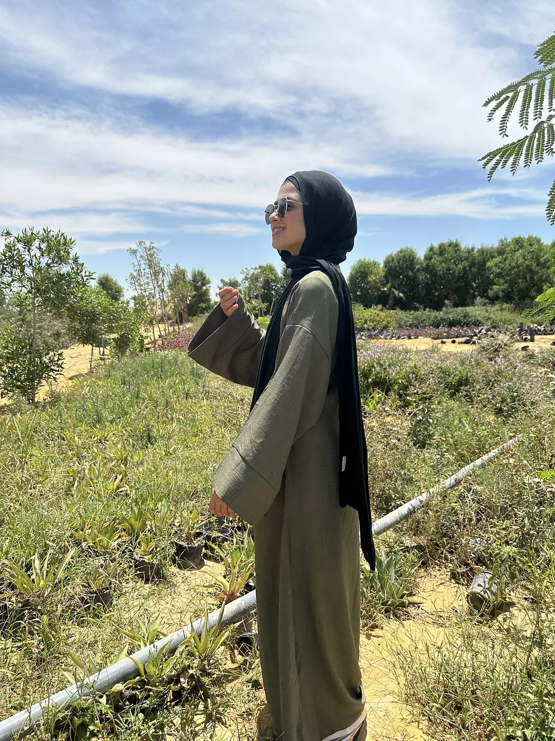 Nature Wrapped Dress - Dark Green 3