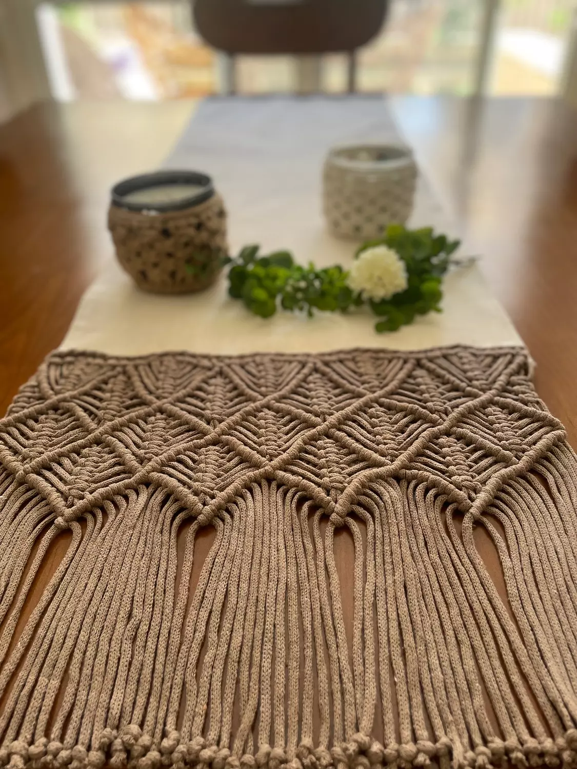 Cotton Macrame Spike Runner  2