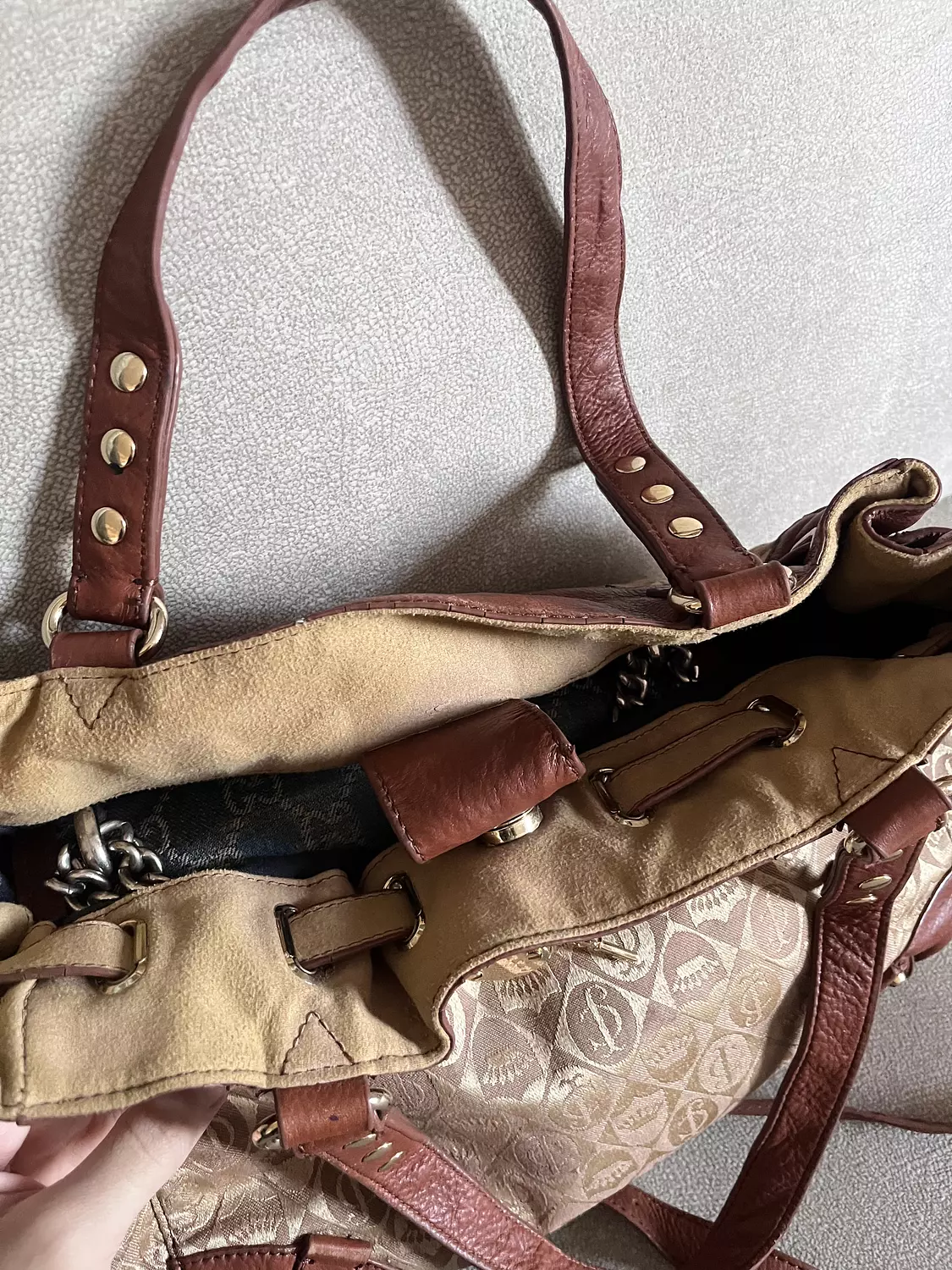 Authentic Rare Juicy Couture 2013 Monogram Hobo Bag Jacquard SAMPLE 6