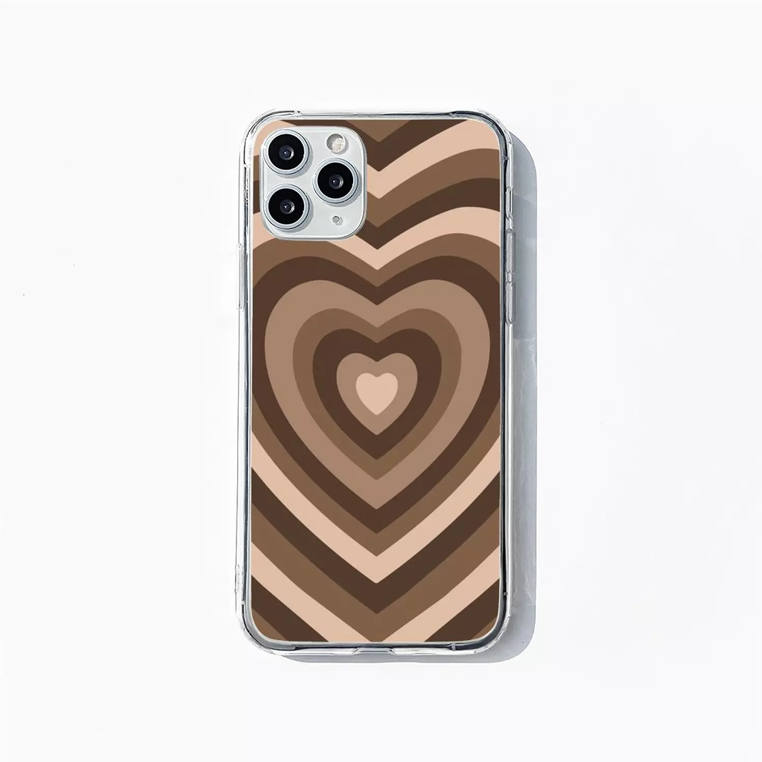 Brown Hearts Mobile Case image