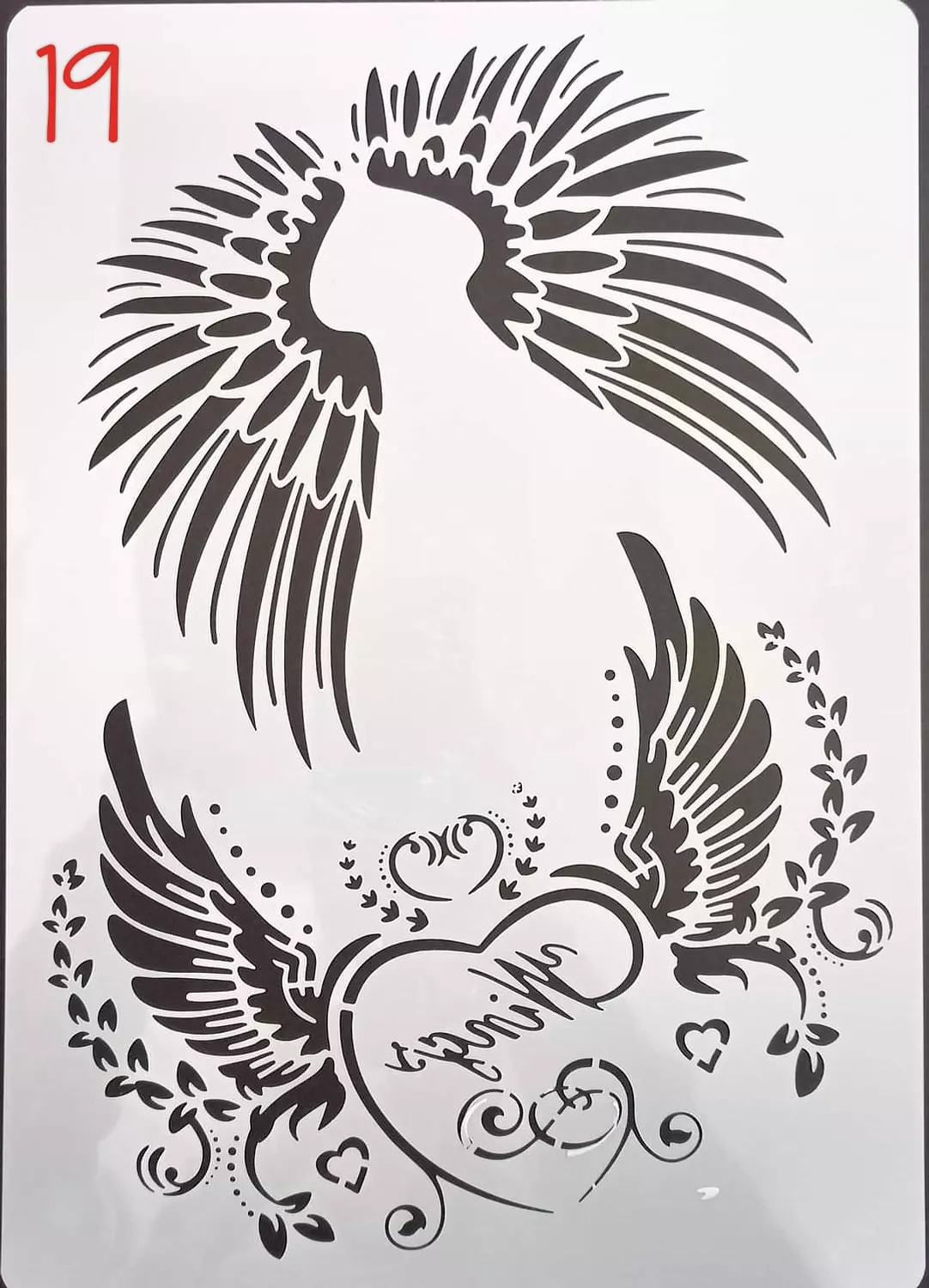 استنسل مفرغ (اشكال مختلفة) Stencils(Different forms) A4 25