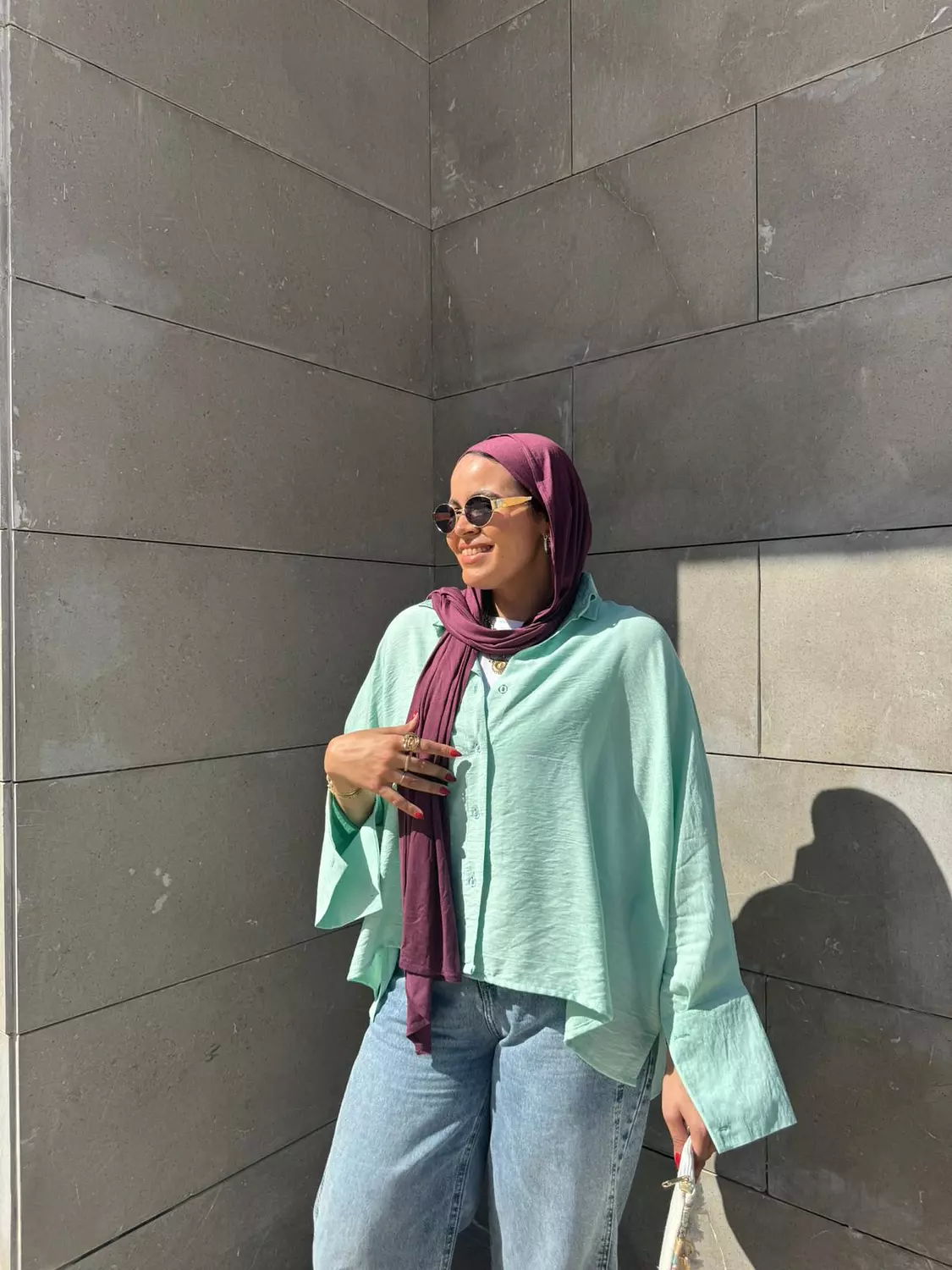 Aqua Summer blouse image