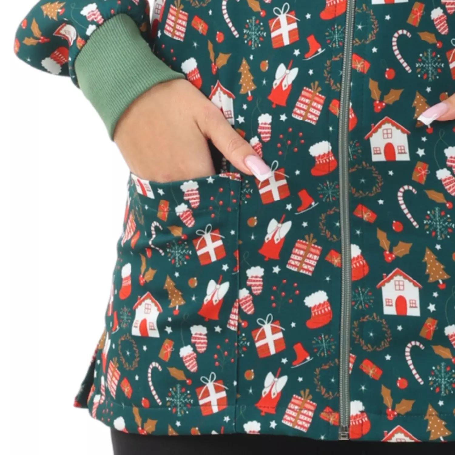 Green Christmas Lab Coat 5