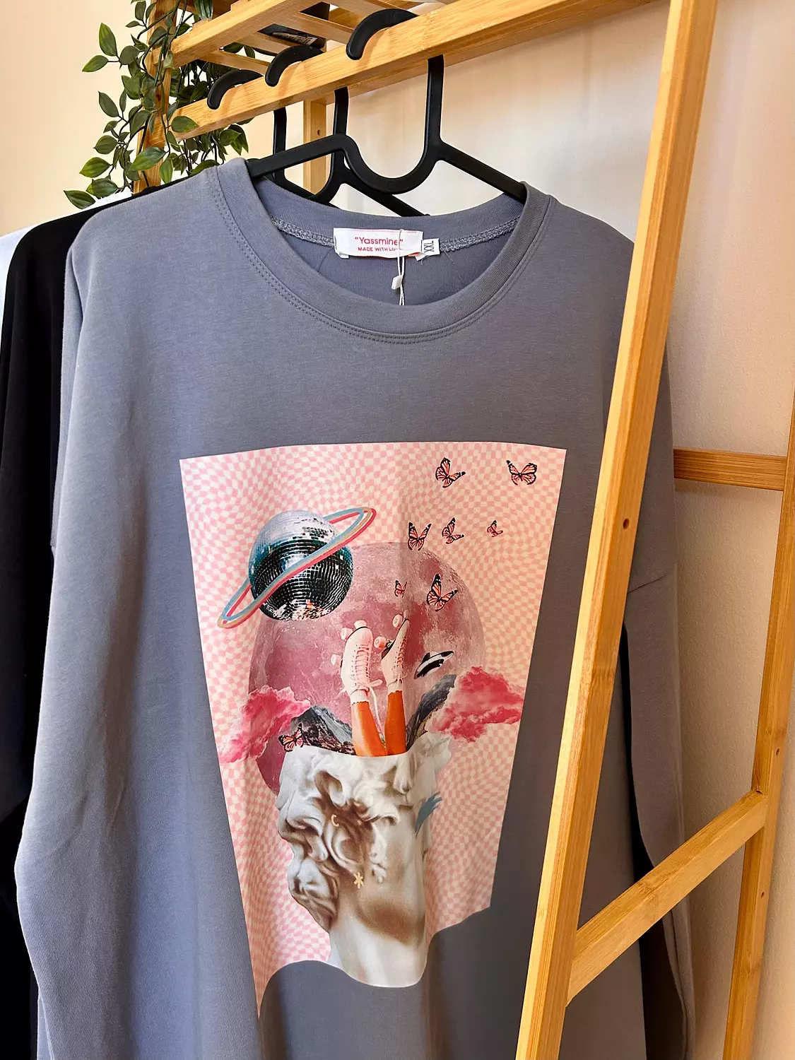 Painted cotton t-shirt  5