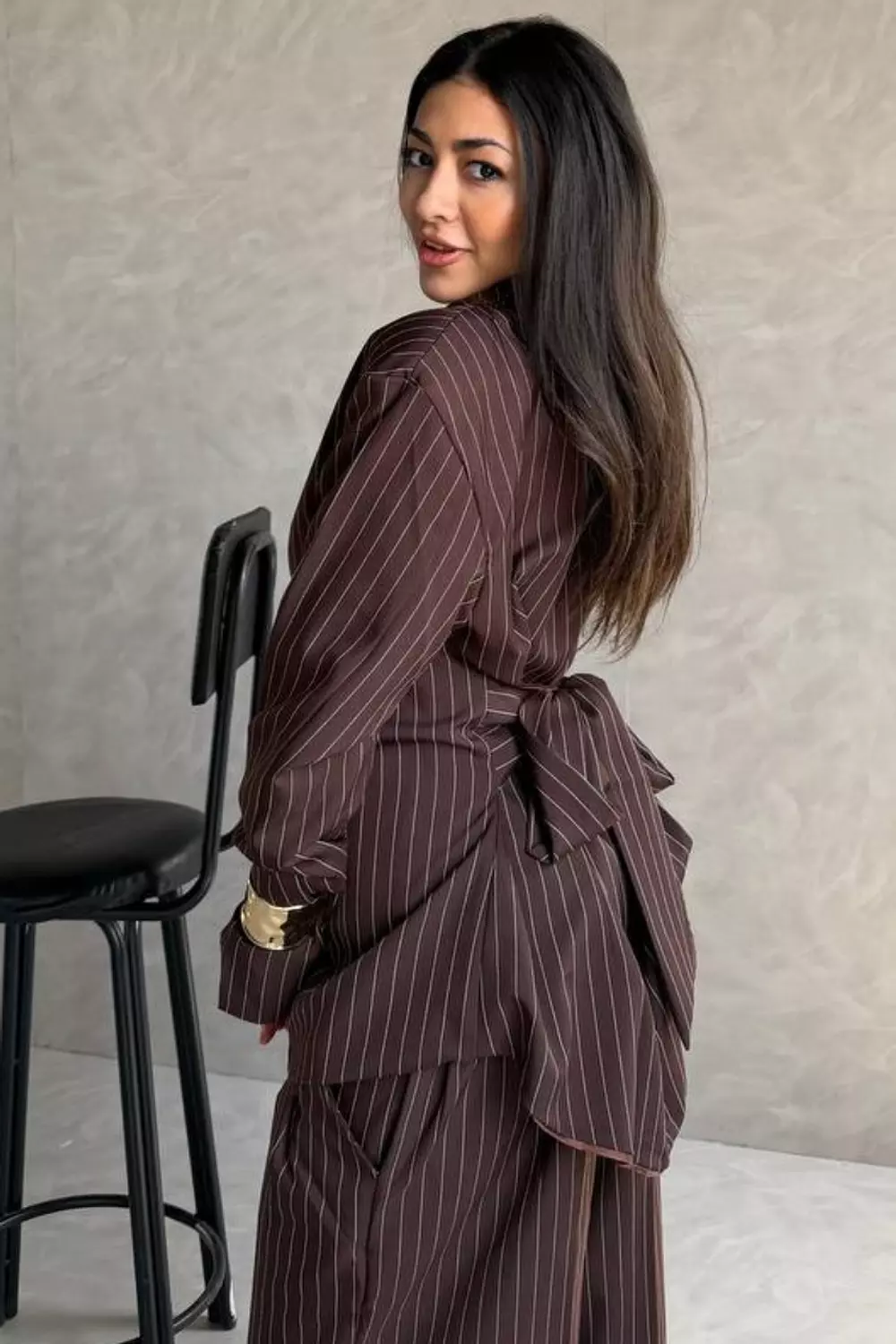 Pinstripe Trigal Power Suit Set 8