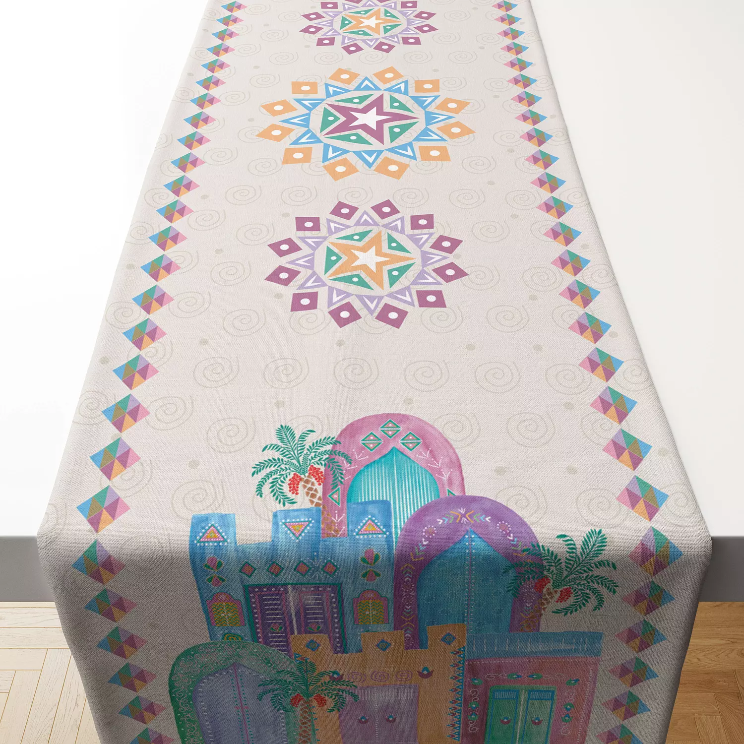 Nubian Village Table Runner 1