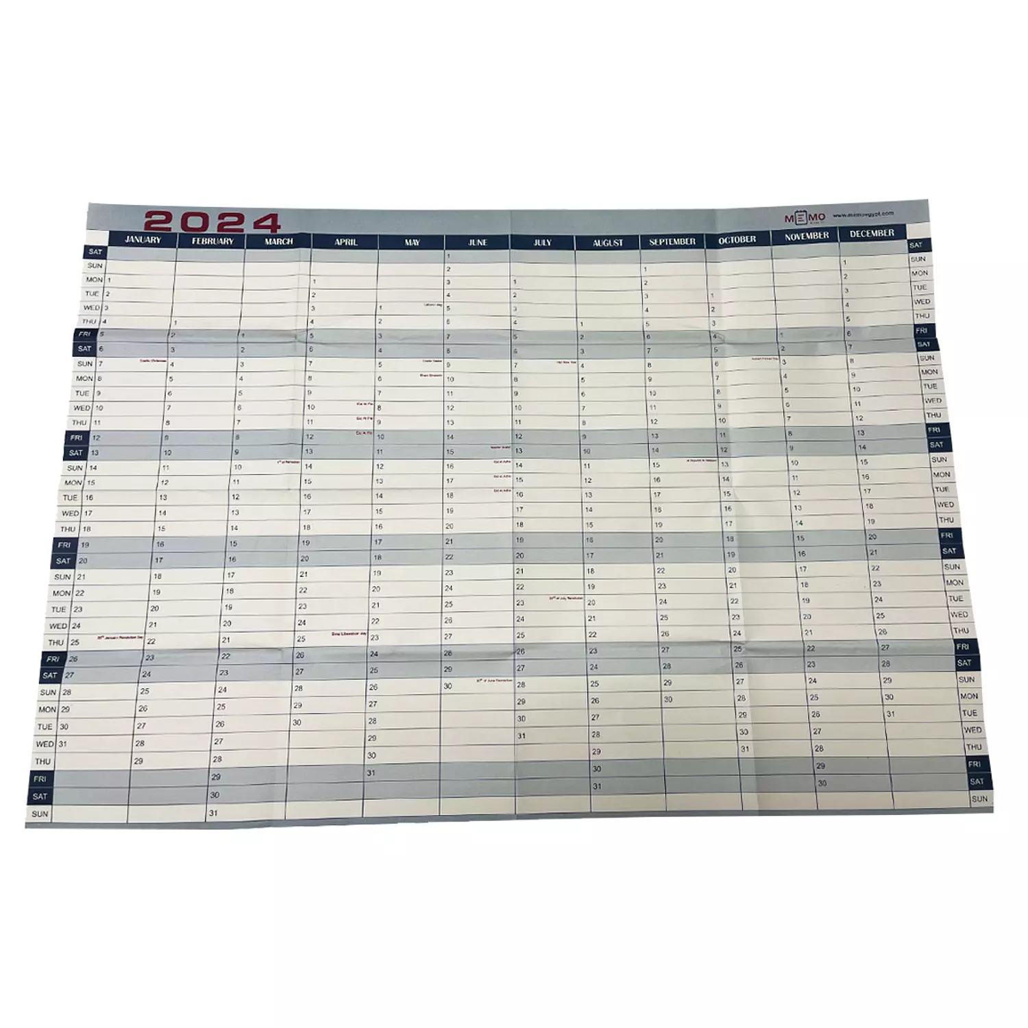 Memo Yearly planner 2024 1