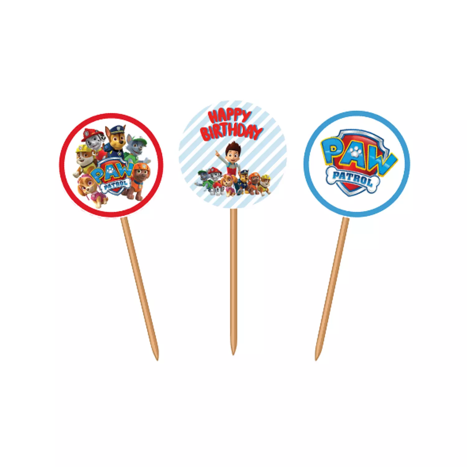 Paw Patrol Cupcake Toppers
