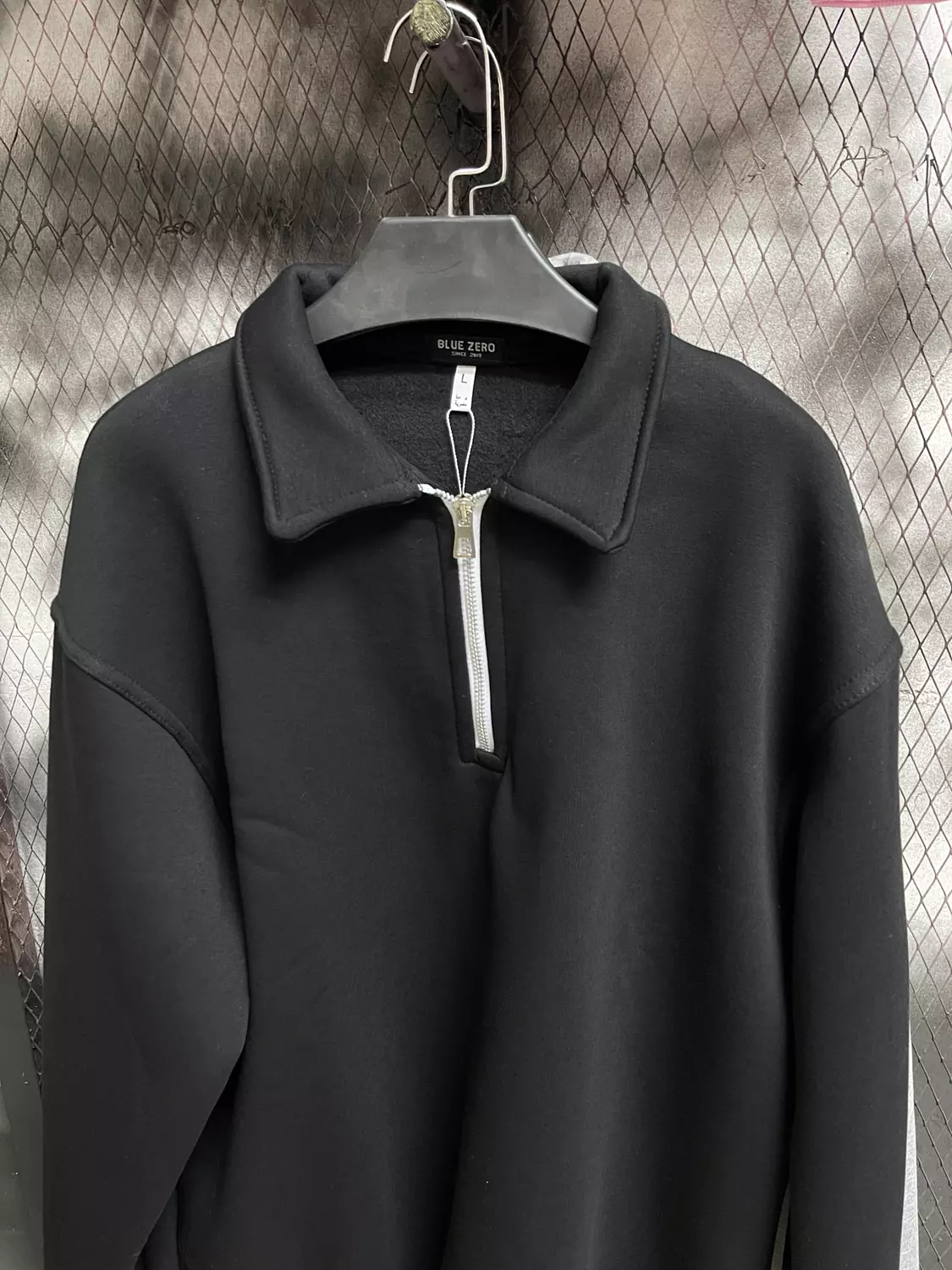 Black half zipper sweatshirt  1
