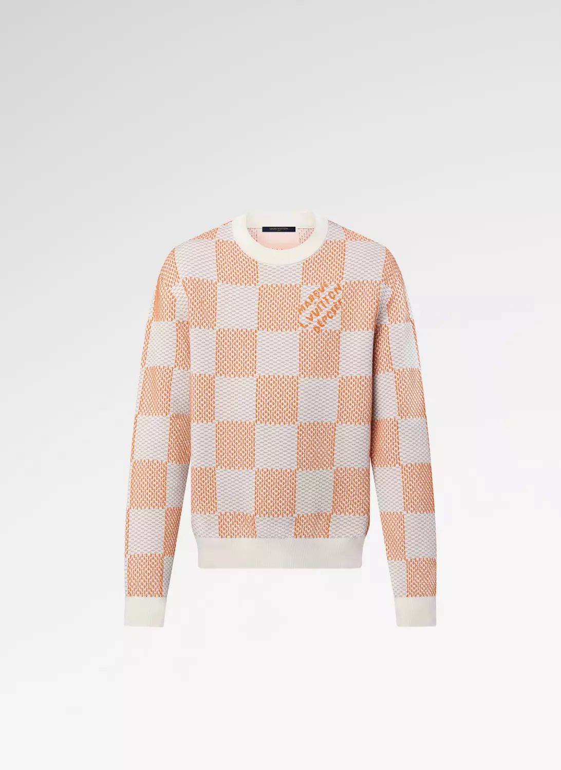 Damier Jacquard Cotton Pullover image