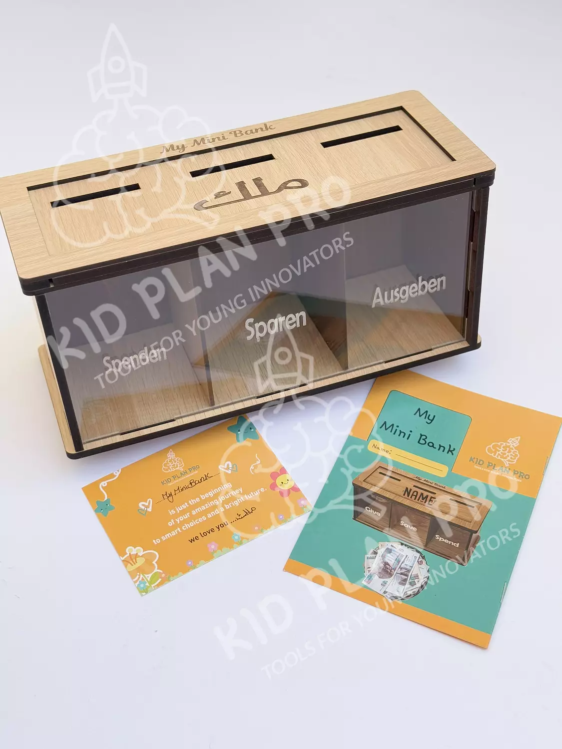 Mini Bank in German -  (Spenden - Sparen - Ausgeben) image