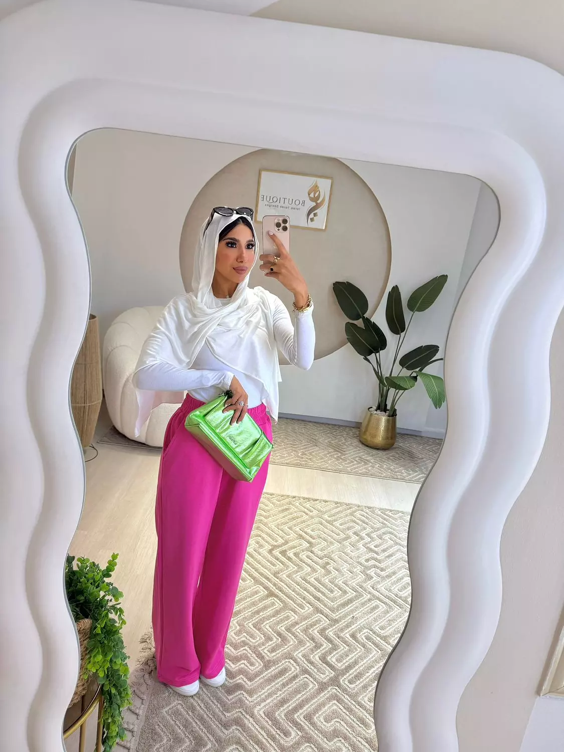Summer Wide Leg Pants Fuchsia image