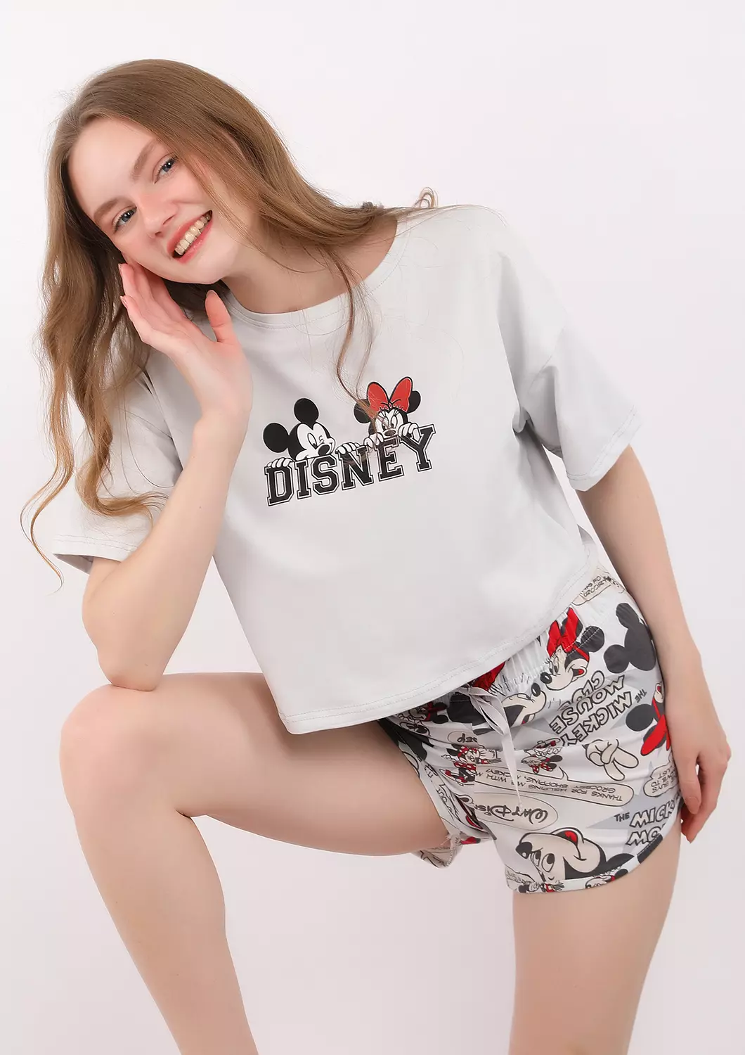 S229 Mickey Comics Short Pajama Set 5