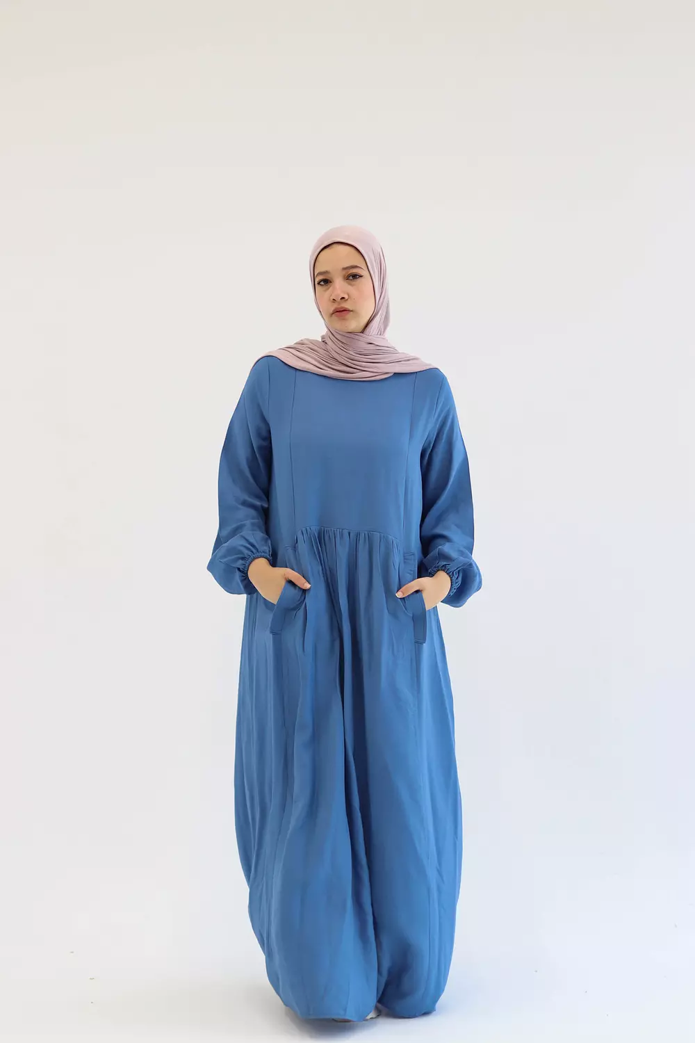 Blue Flowy Dress hover image