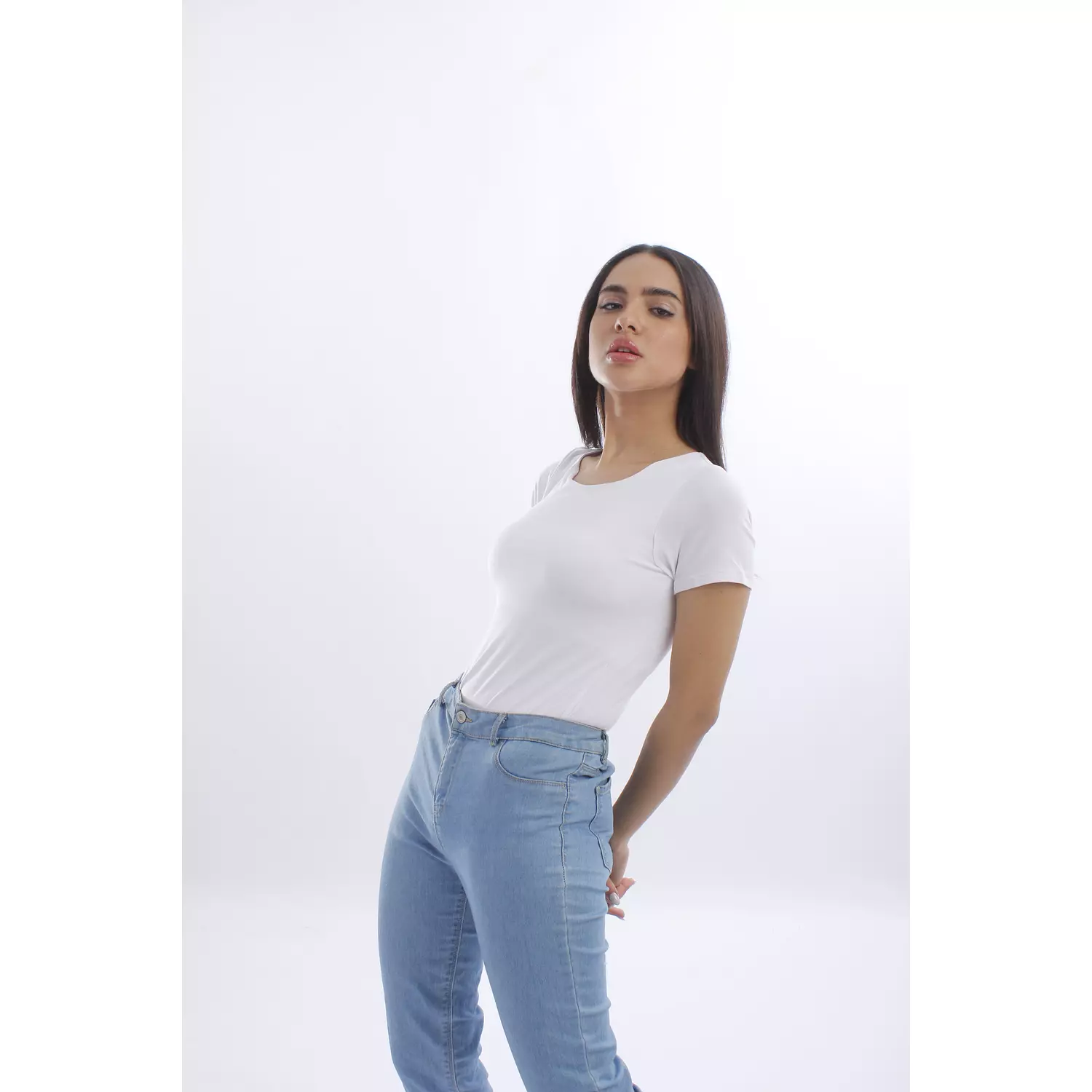 BASIC T-SHIRT cotton (DOUBLE LAYERED TOP) 1