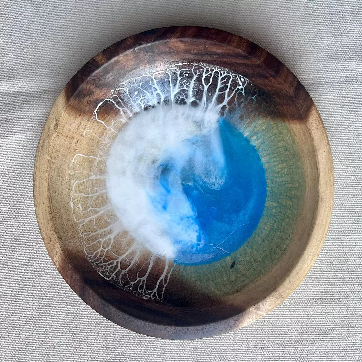 Sea light wooden bowl 4