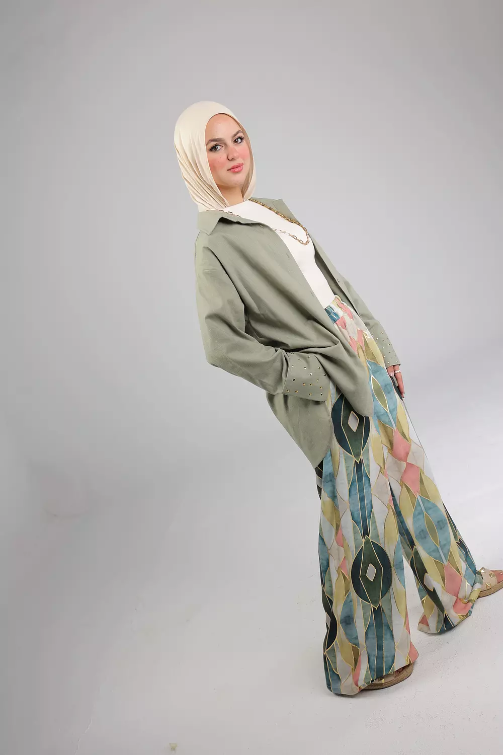 MOSAIC LINEN PANTS 11