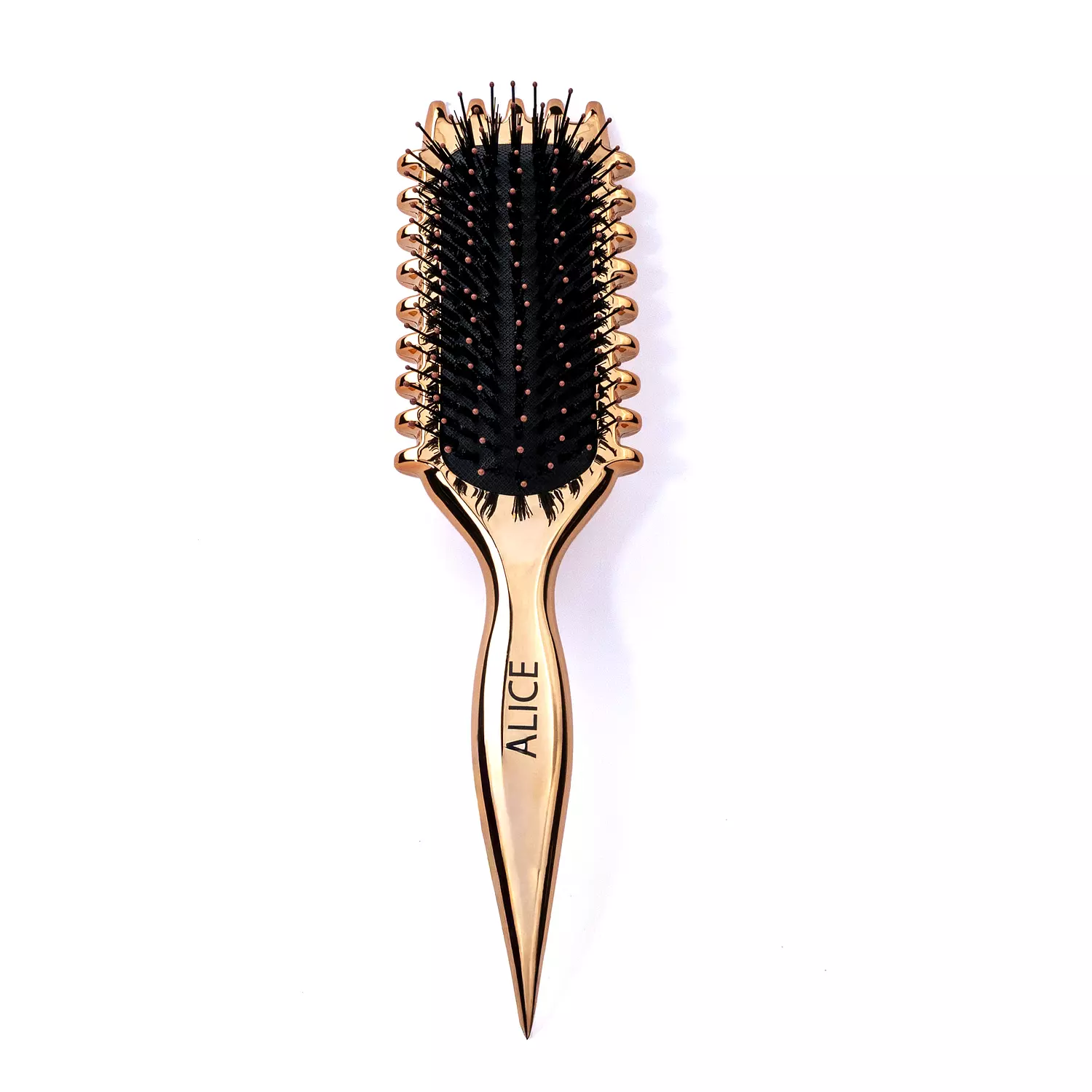Metallic Rose Gold Curly Brush image