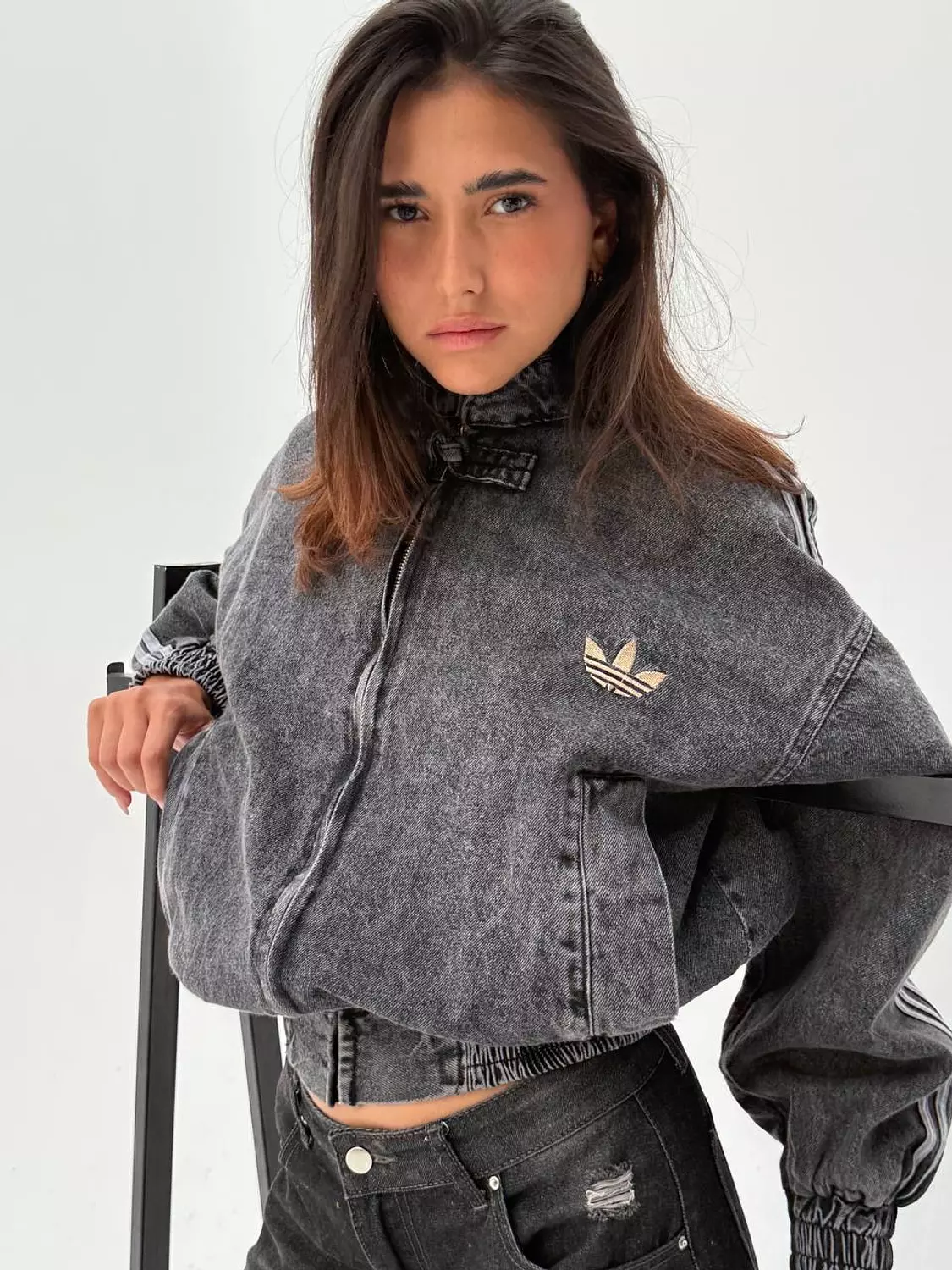 Adidas jeans jacket  4