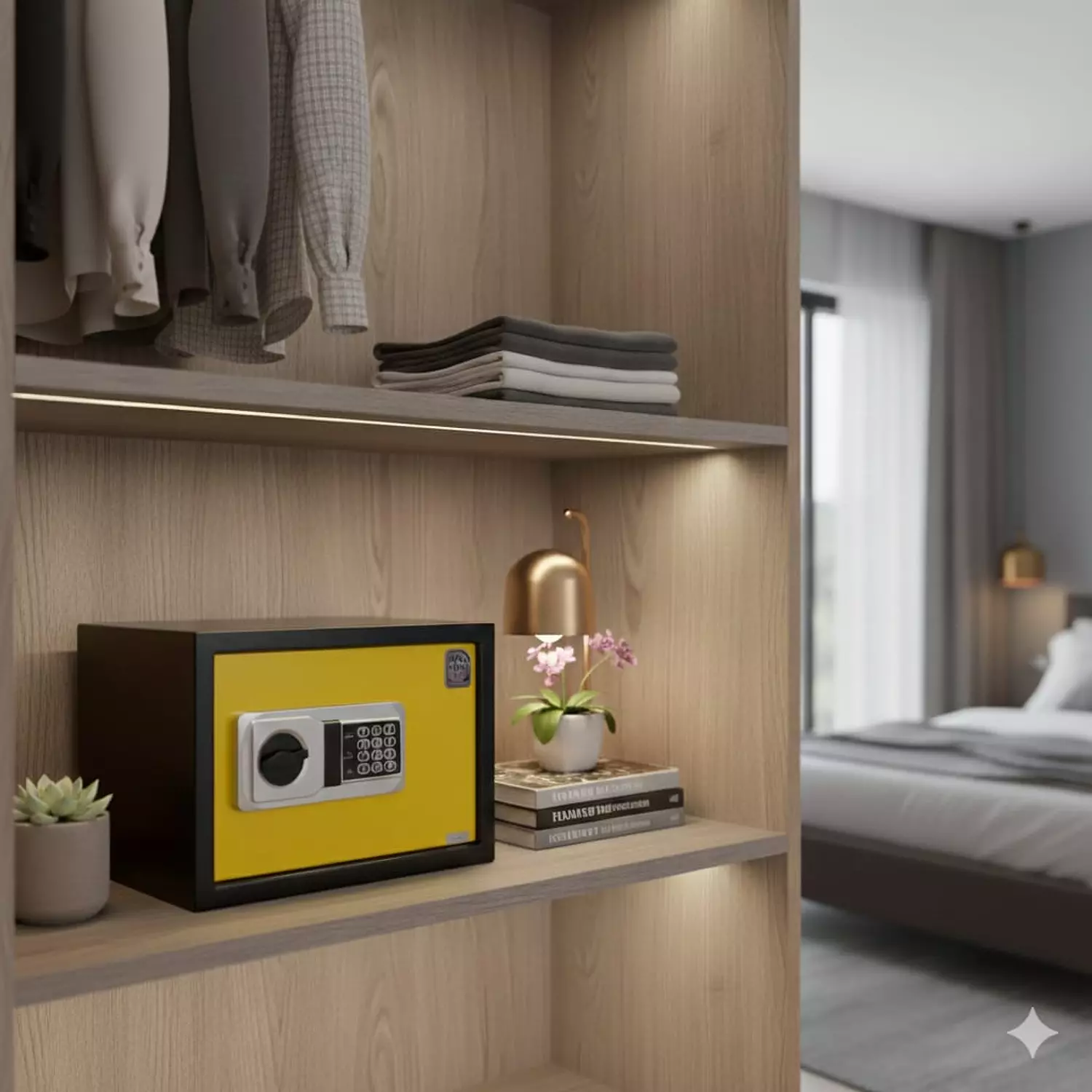 LG metal safe (25 cm, yellow) – Model NEK image