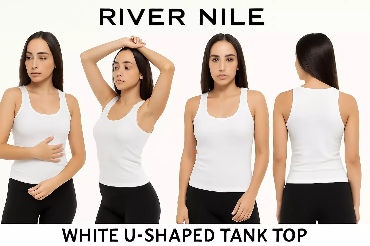 U- shaped tank top-White – fresh, clean, effortless 4