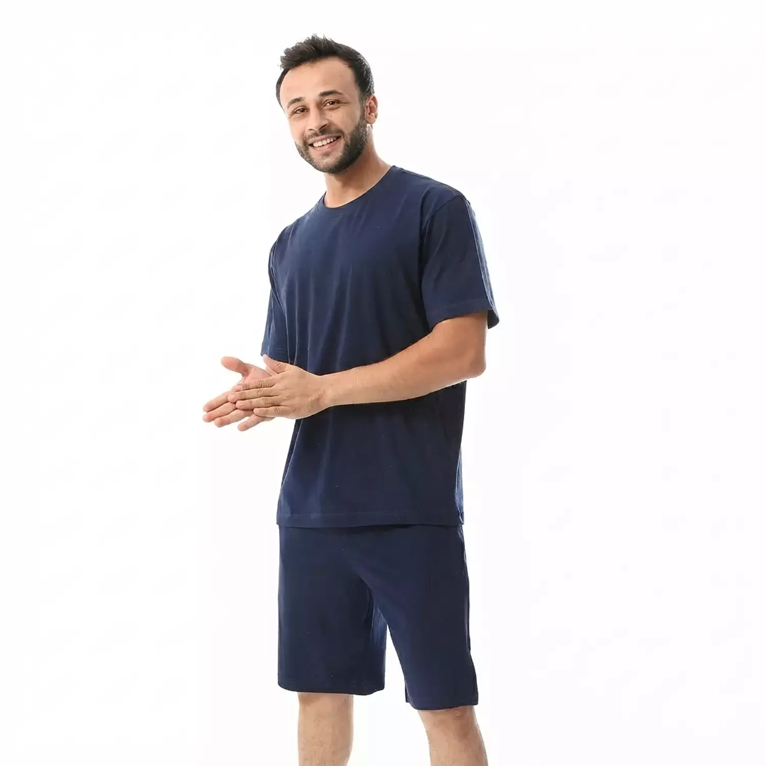 Men Short Training - 2490 - Dark Blue 1 2
