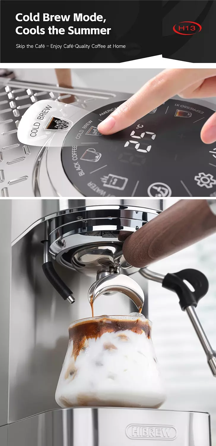 H13 Super Barista 58 mm port filter Touch screen dual boiler 9