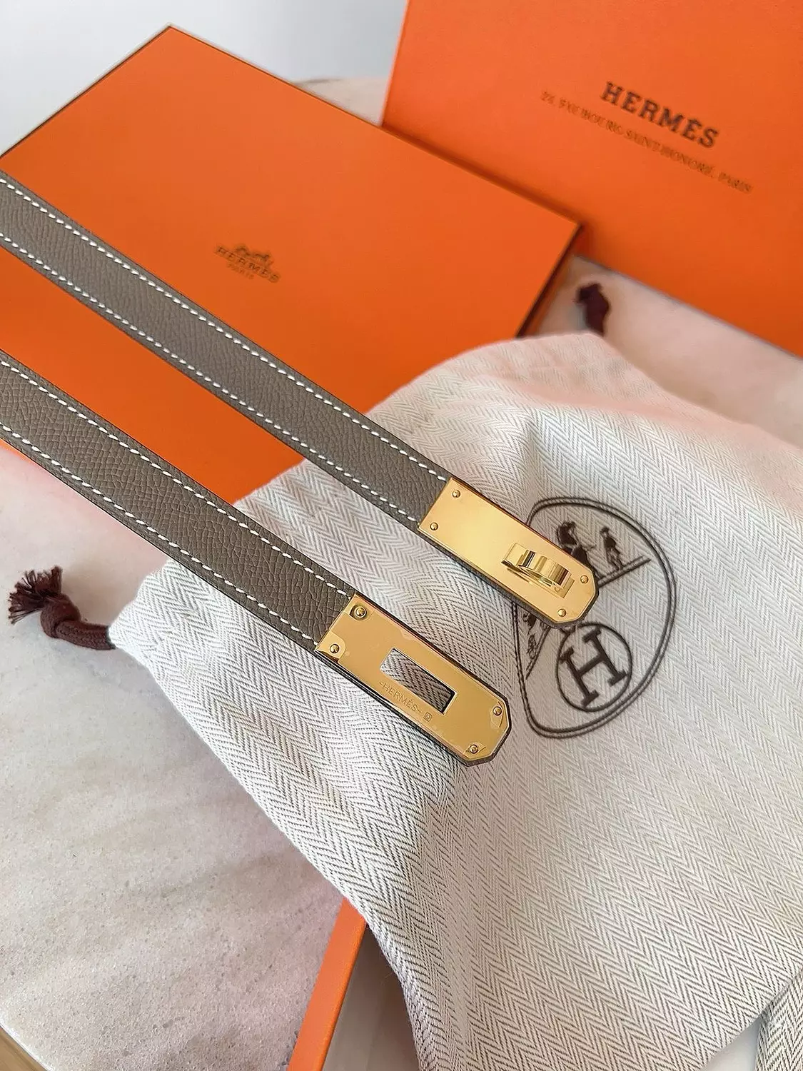 Hermes Belt Grey hover image