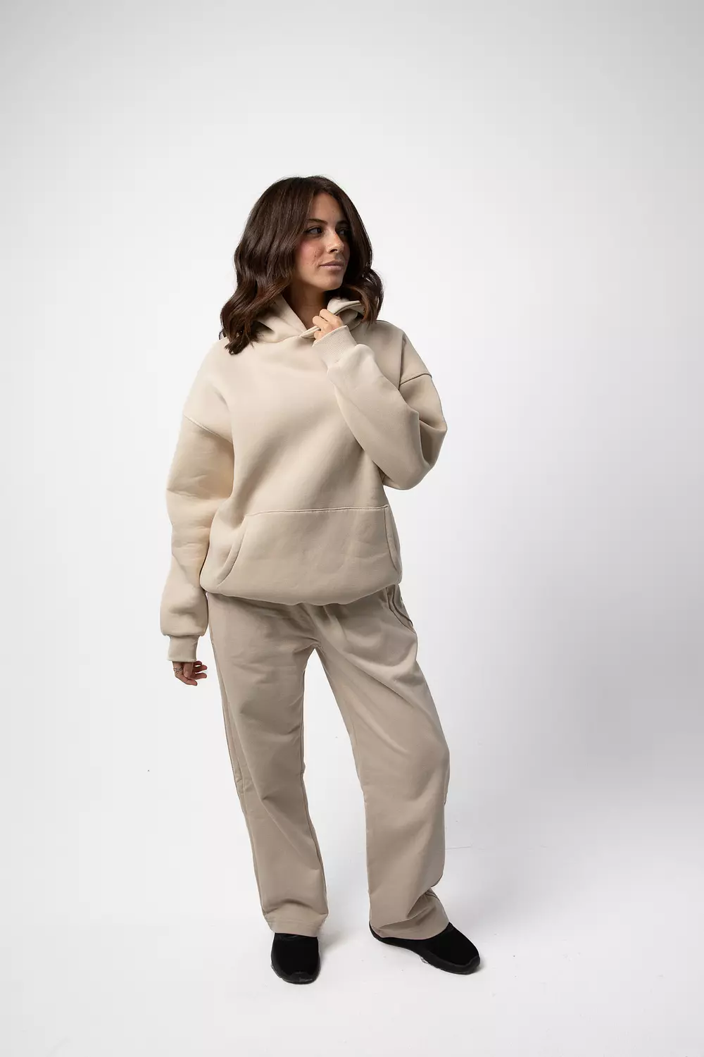 Beige Set (Hoodie + Sweatpant) hover image