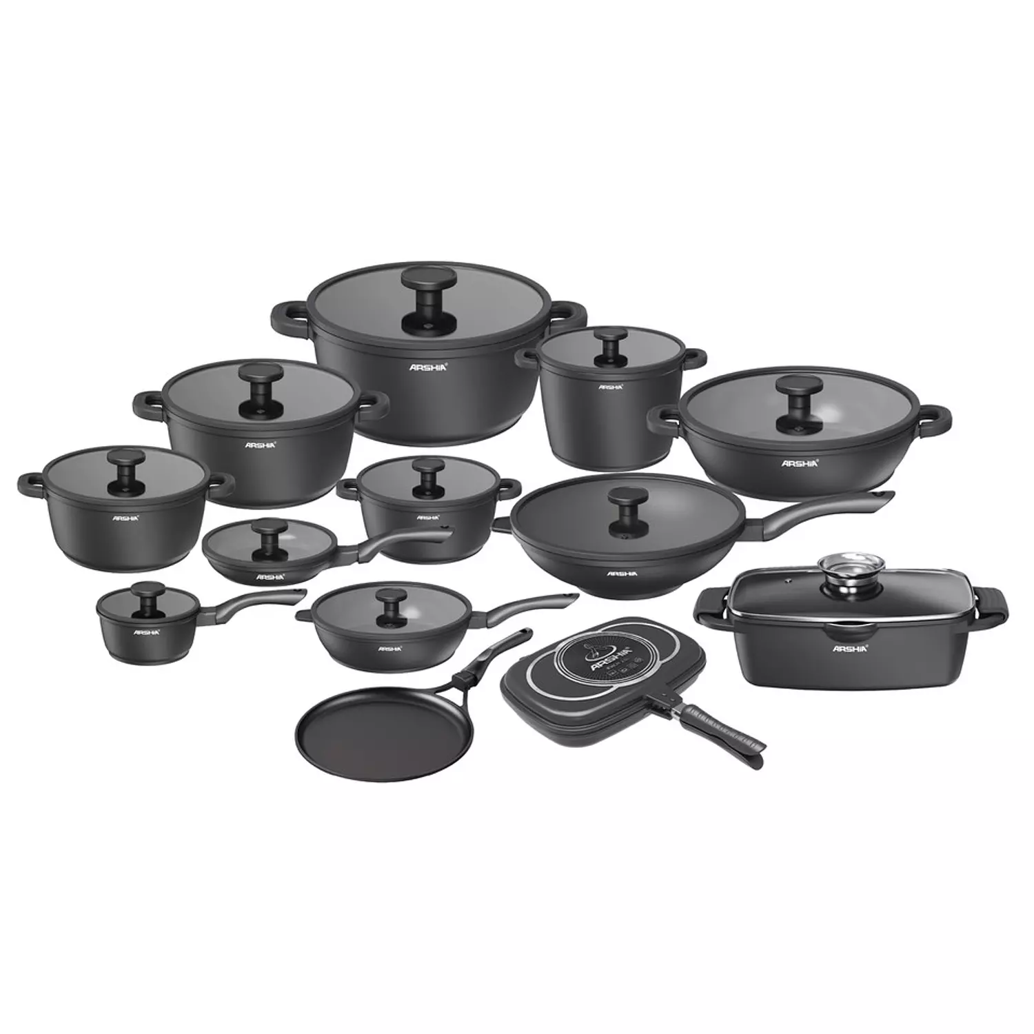 طقم ARSHIA Premium – 25 Piece Cookware Set image