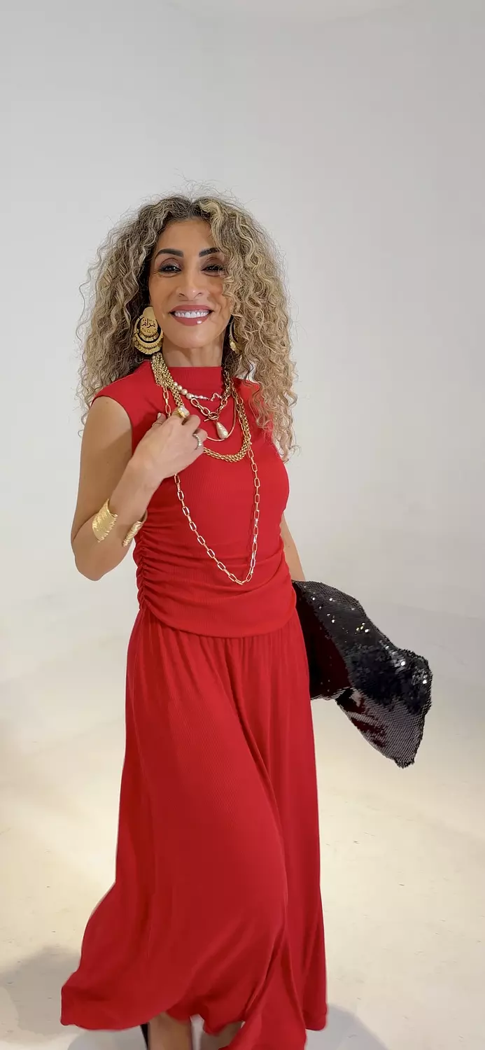 Red Lycra Dress  (3164) hover image
