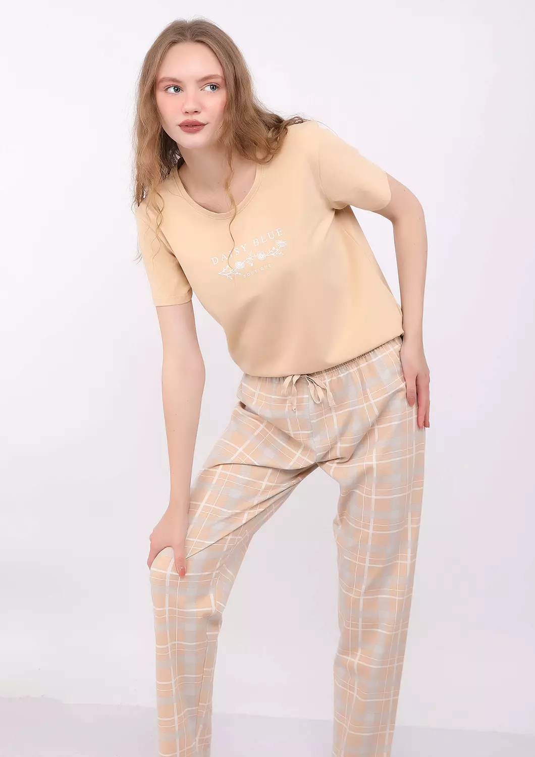 S136 COZY CLASSIC FULL-LENGTH PANTS PAJAMA SET 4