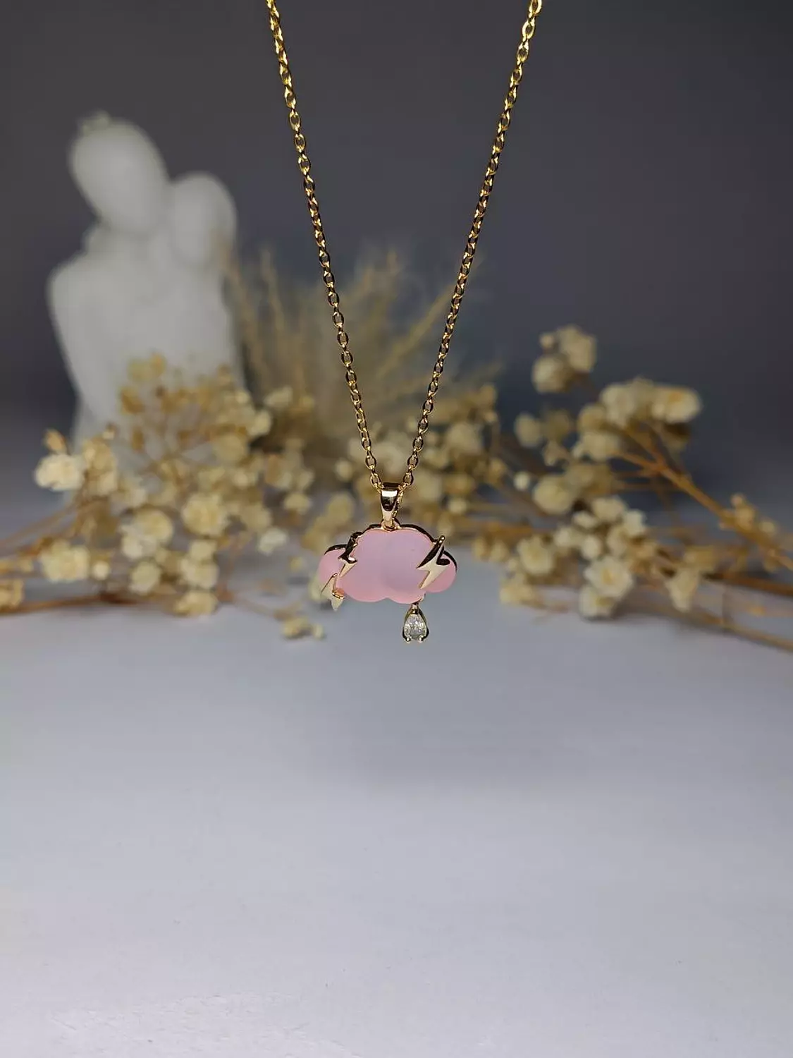 pink cloud necklace 1