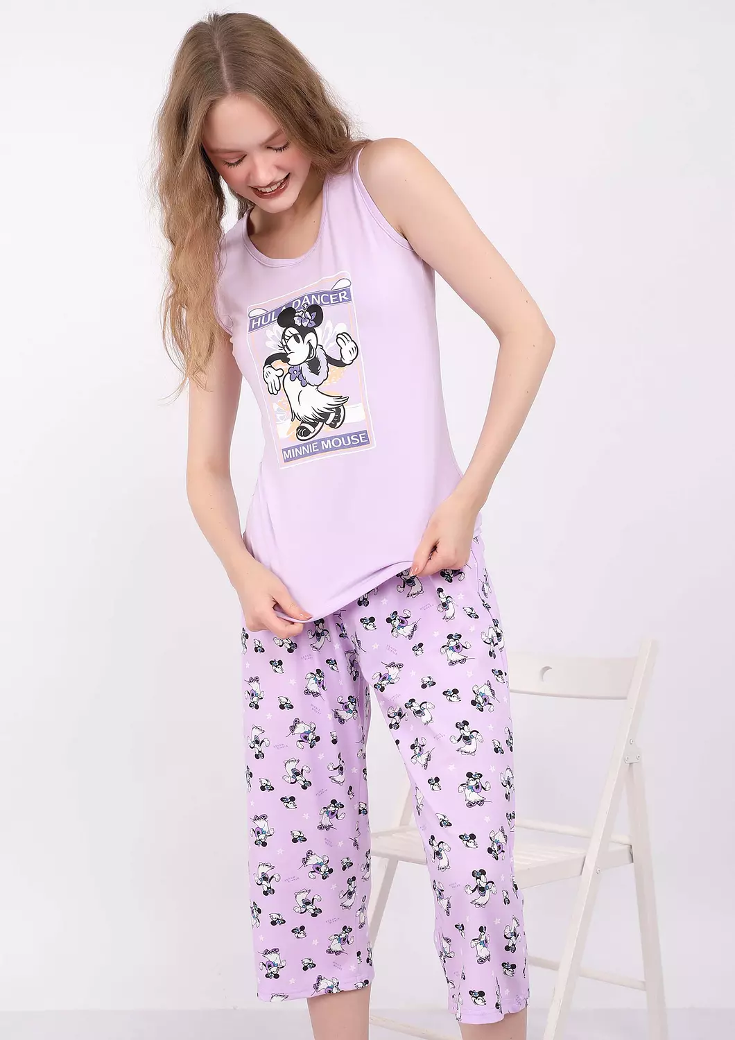 S329 Minnie mouse capri Pajama Set 2