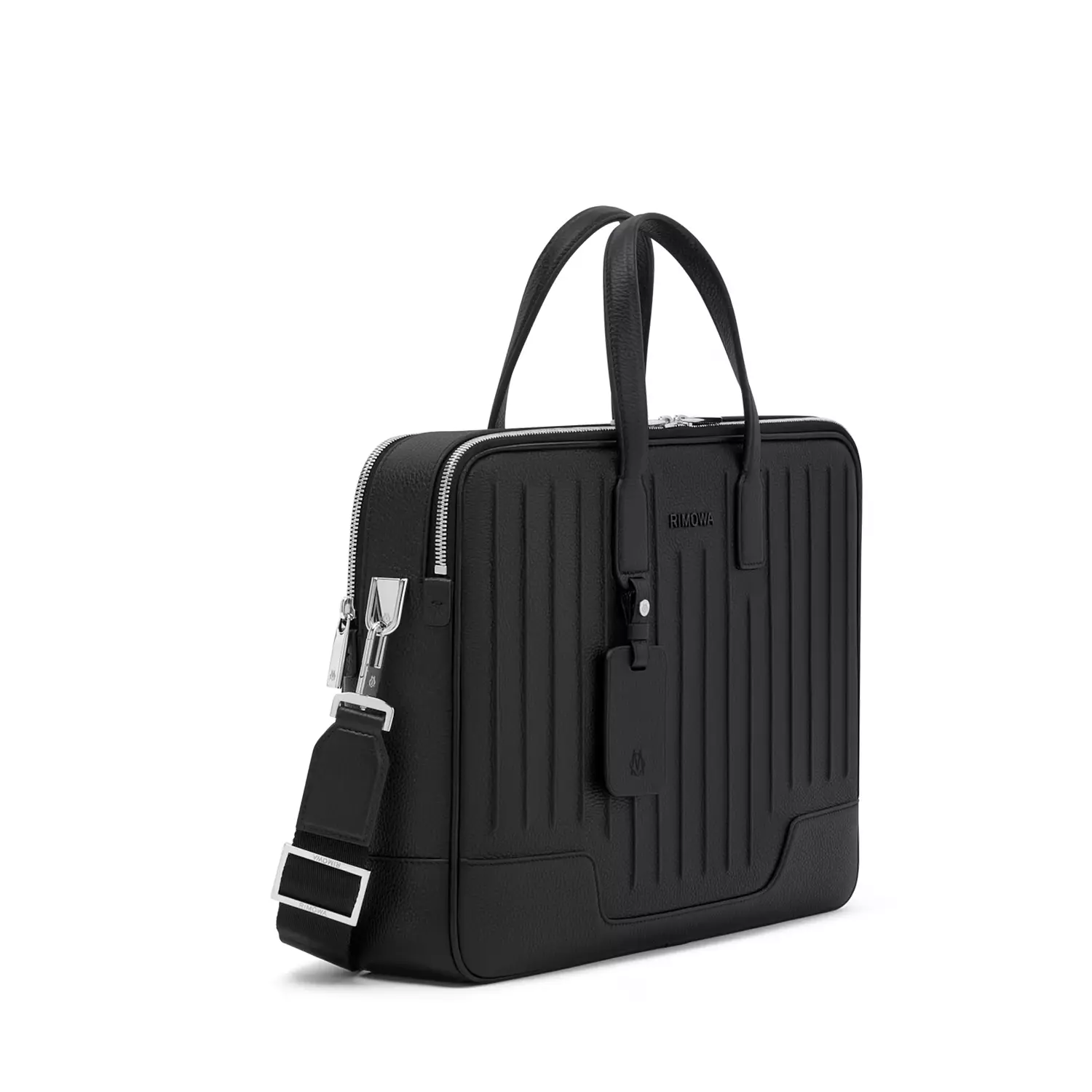 Rimowa Never Still leather briefcase in black 2
