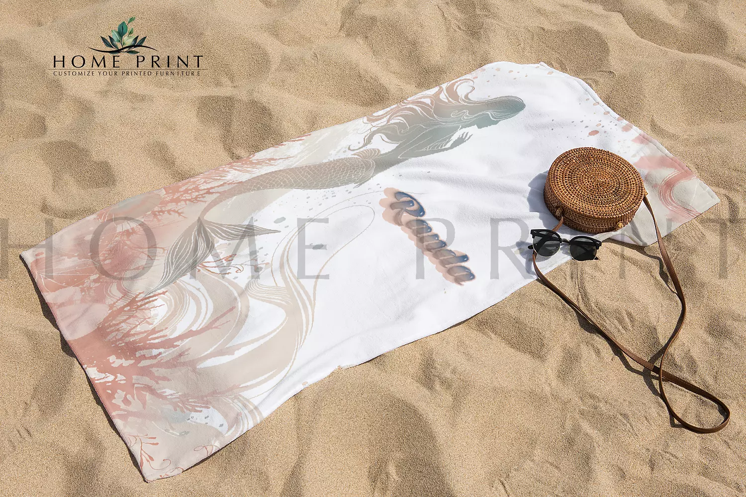 Microfiber Towel  - Mermaid - Multi Color  image